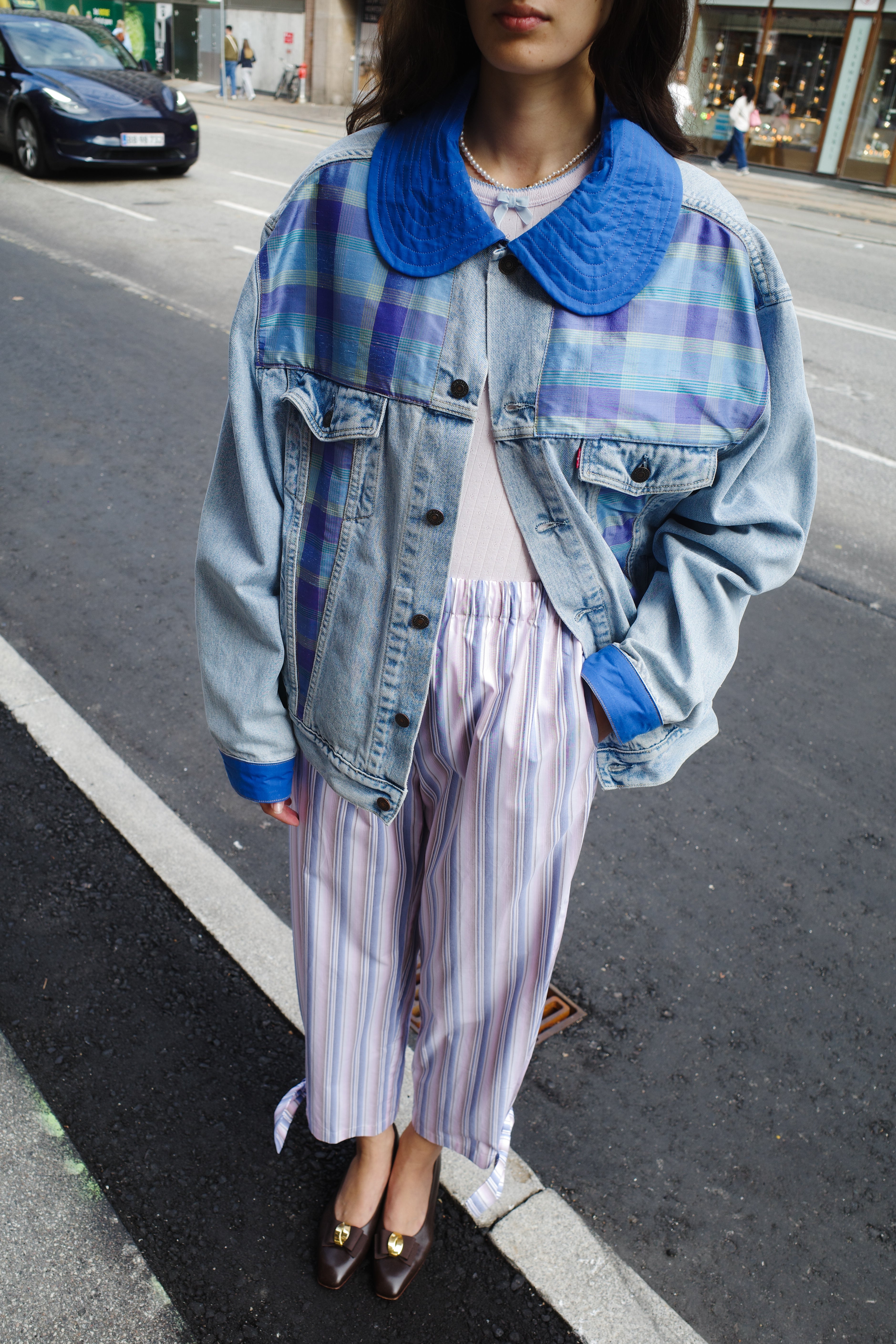 Upcycled Denim Jacket - One of a kind