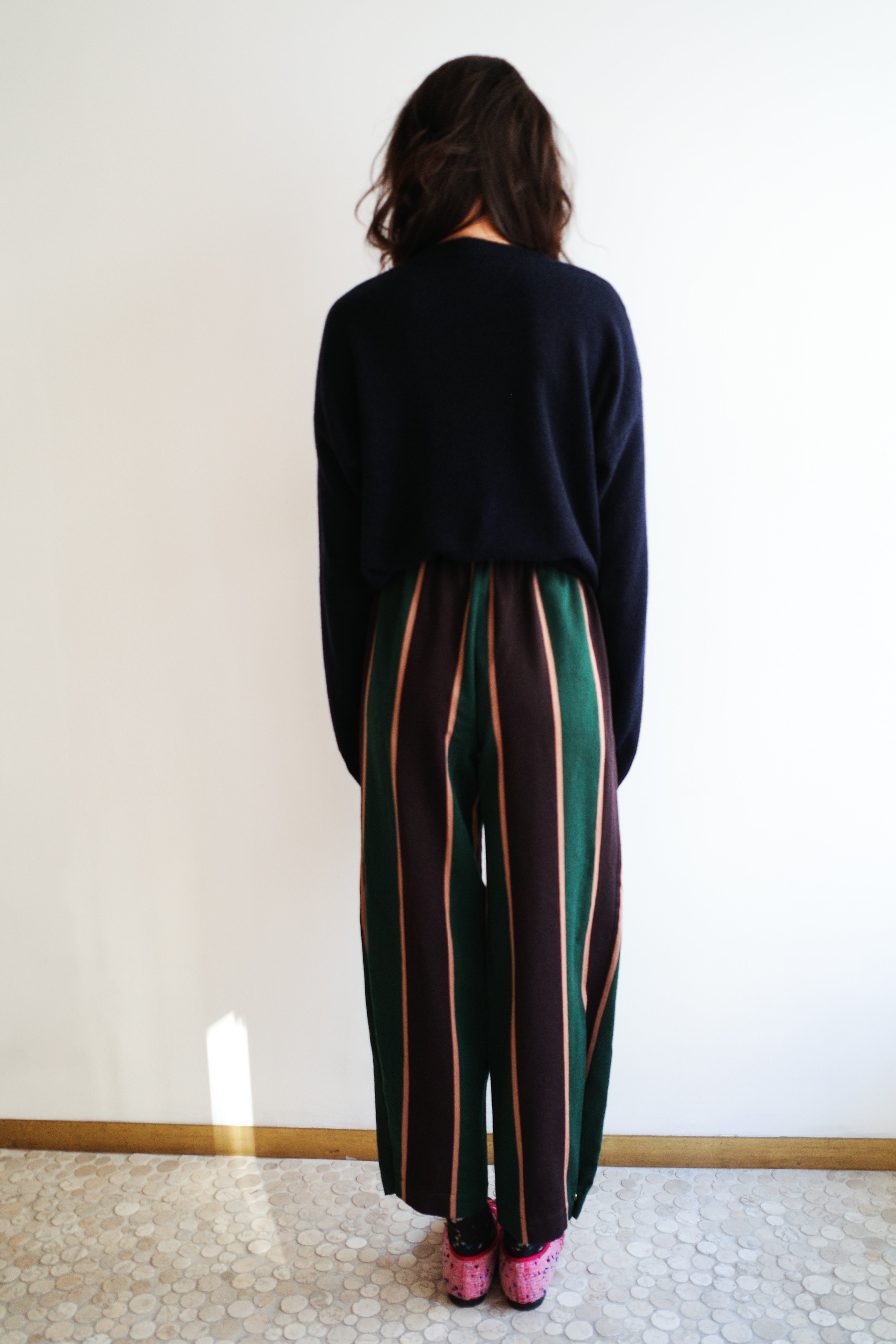 Coco Pants - Striped wool