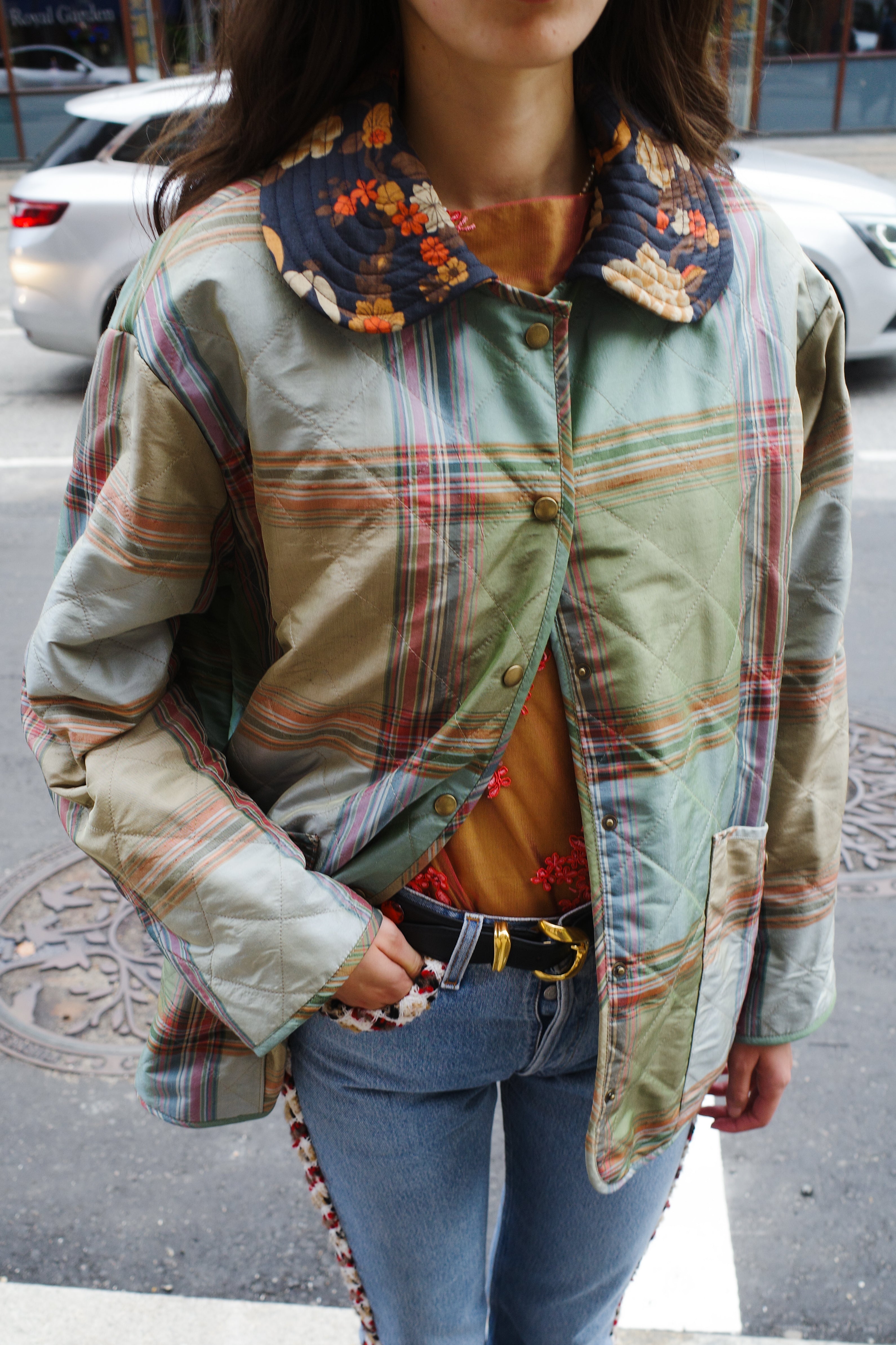 Alma quilted silk jacket