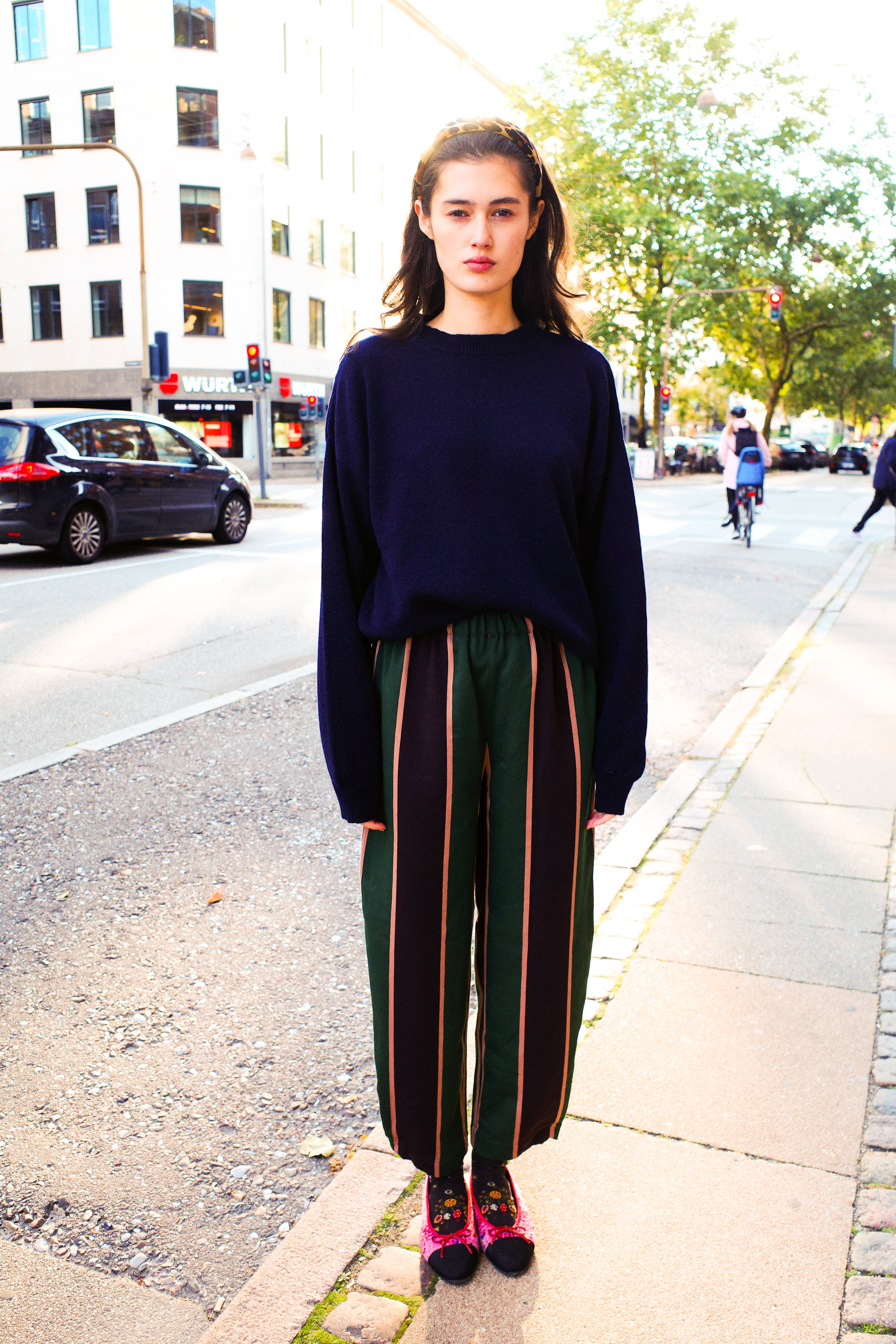 Coco Pants - Striped wool