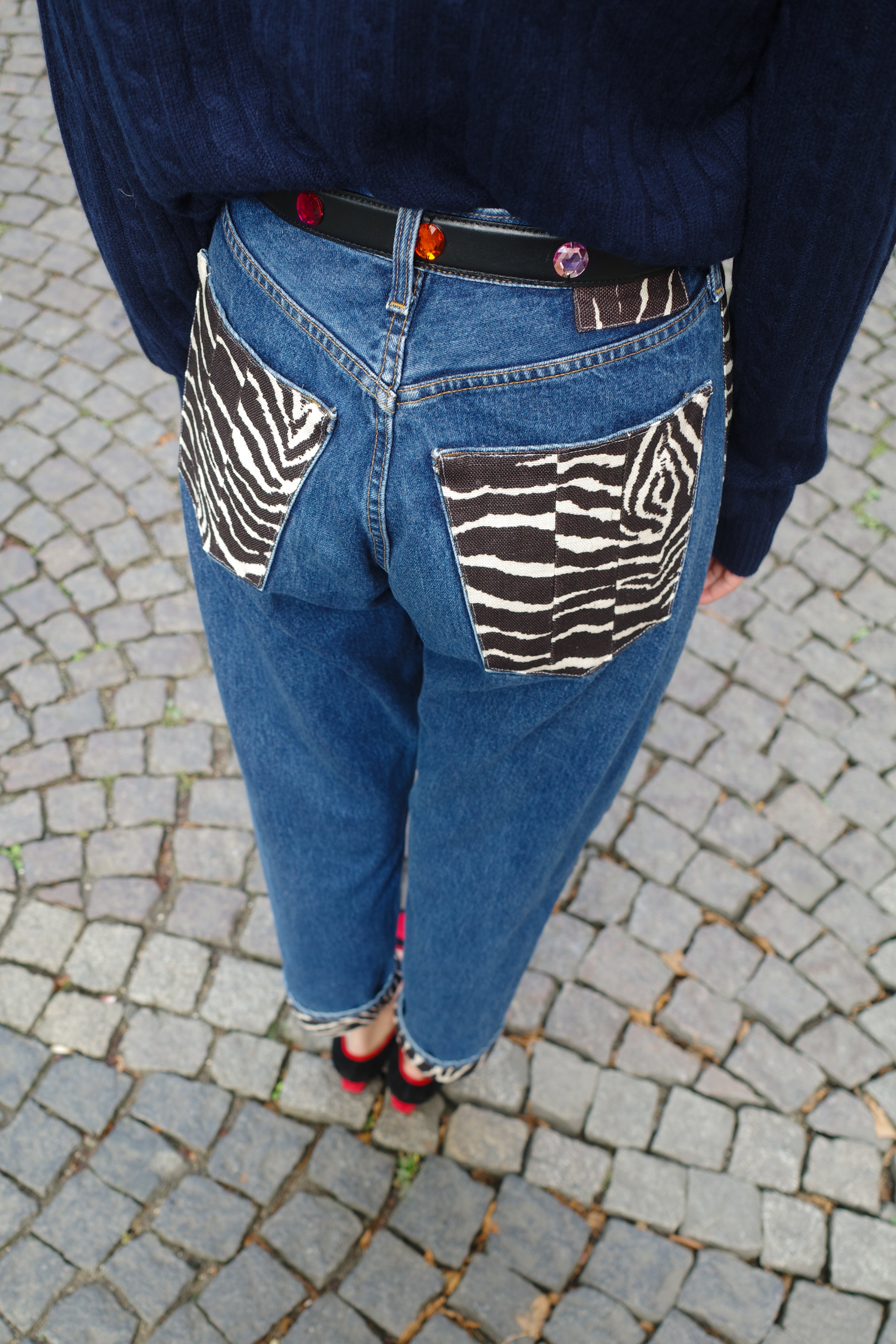 UPCYKLED denim jeans - one of a kind