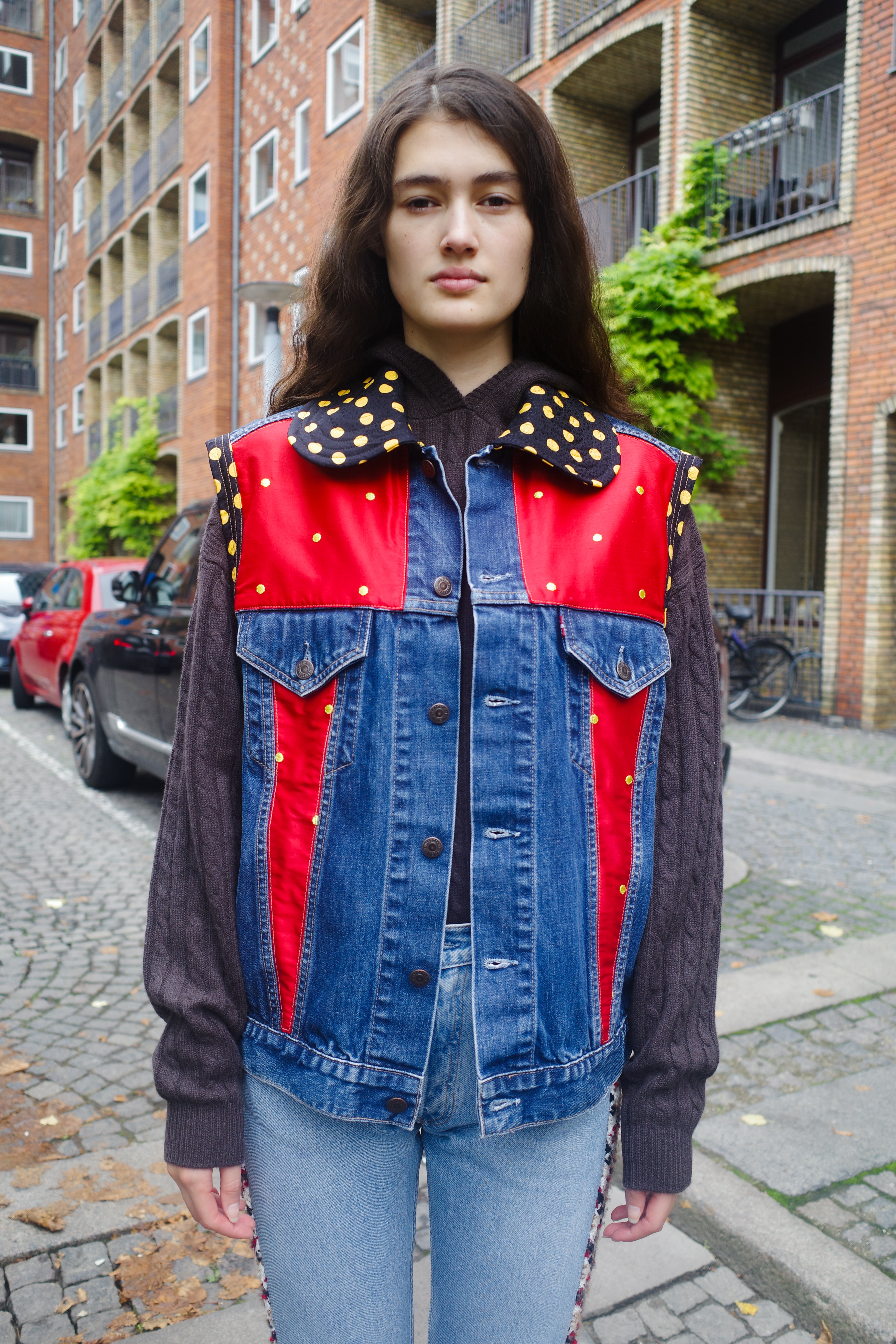 Upcycled Denim vest - One of a kind