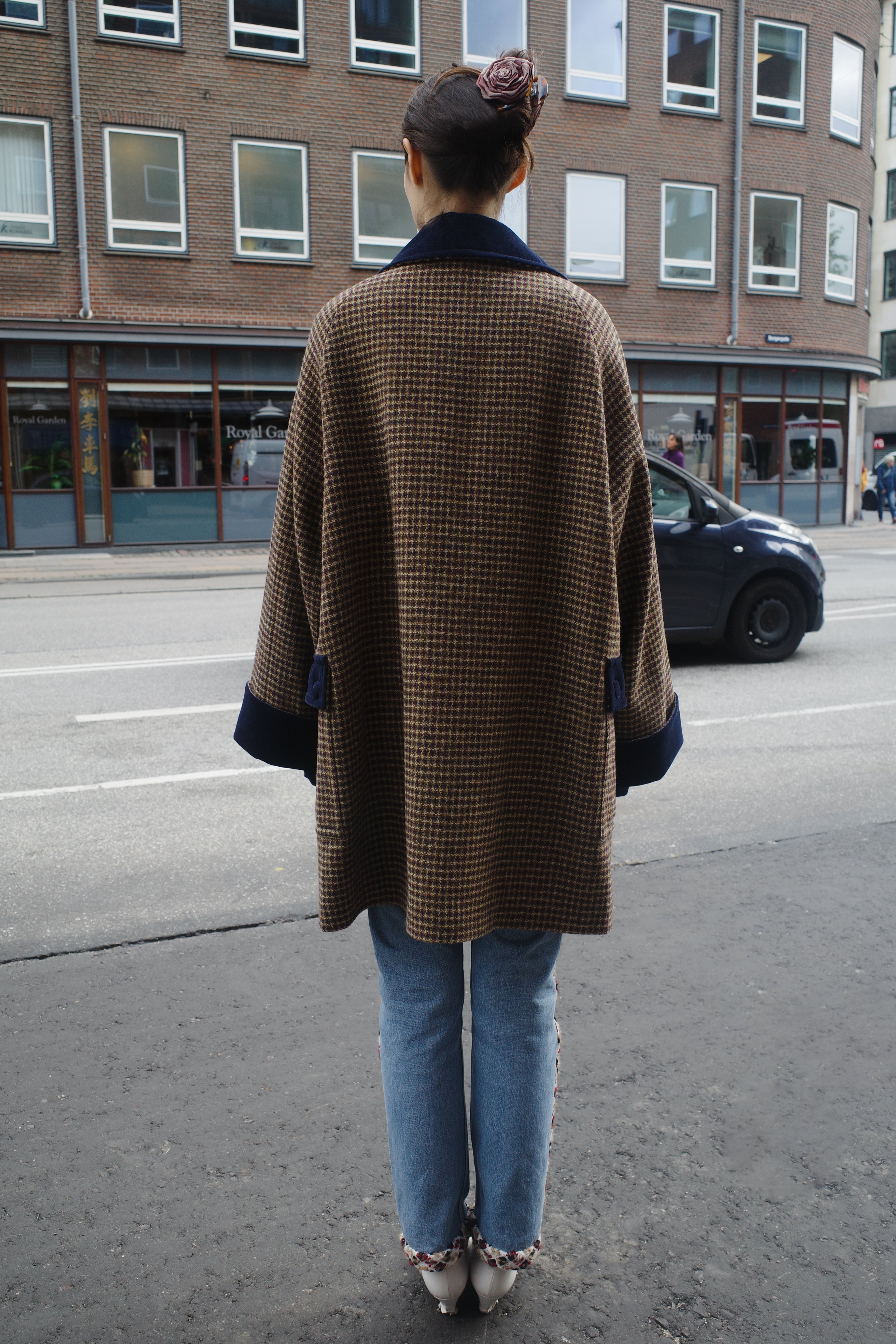 Thea Coat - Purple Harris Tweed Purple