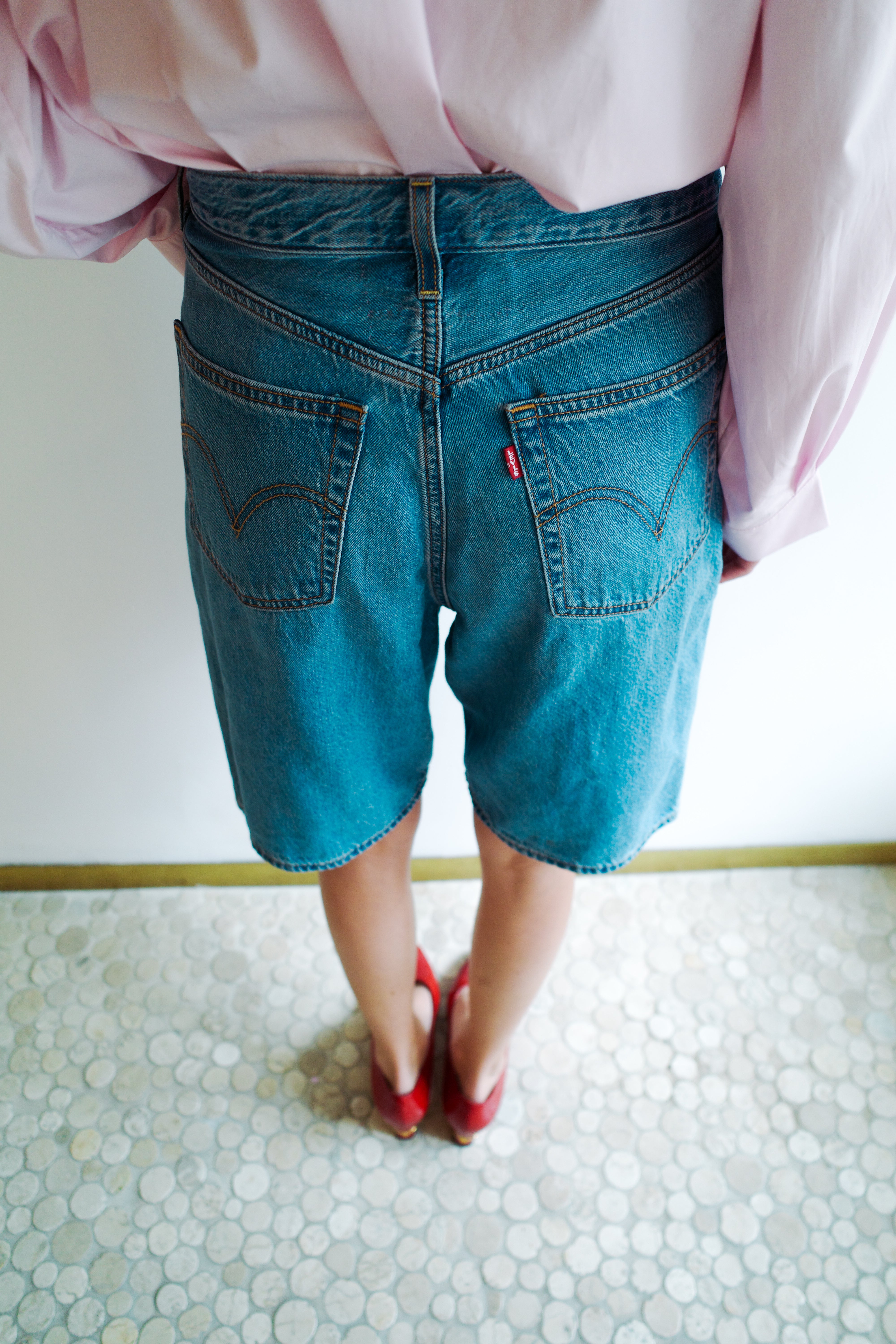 Upcycled Denim Shorts