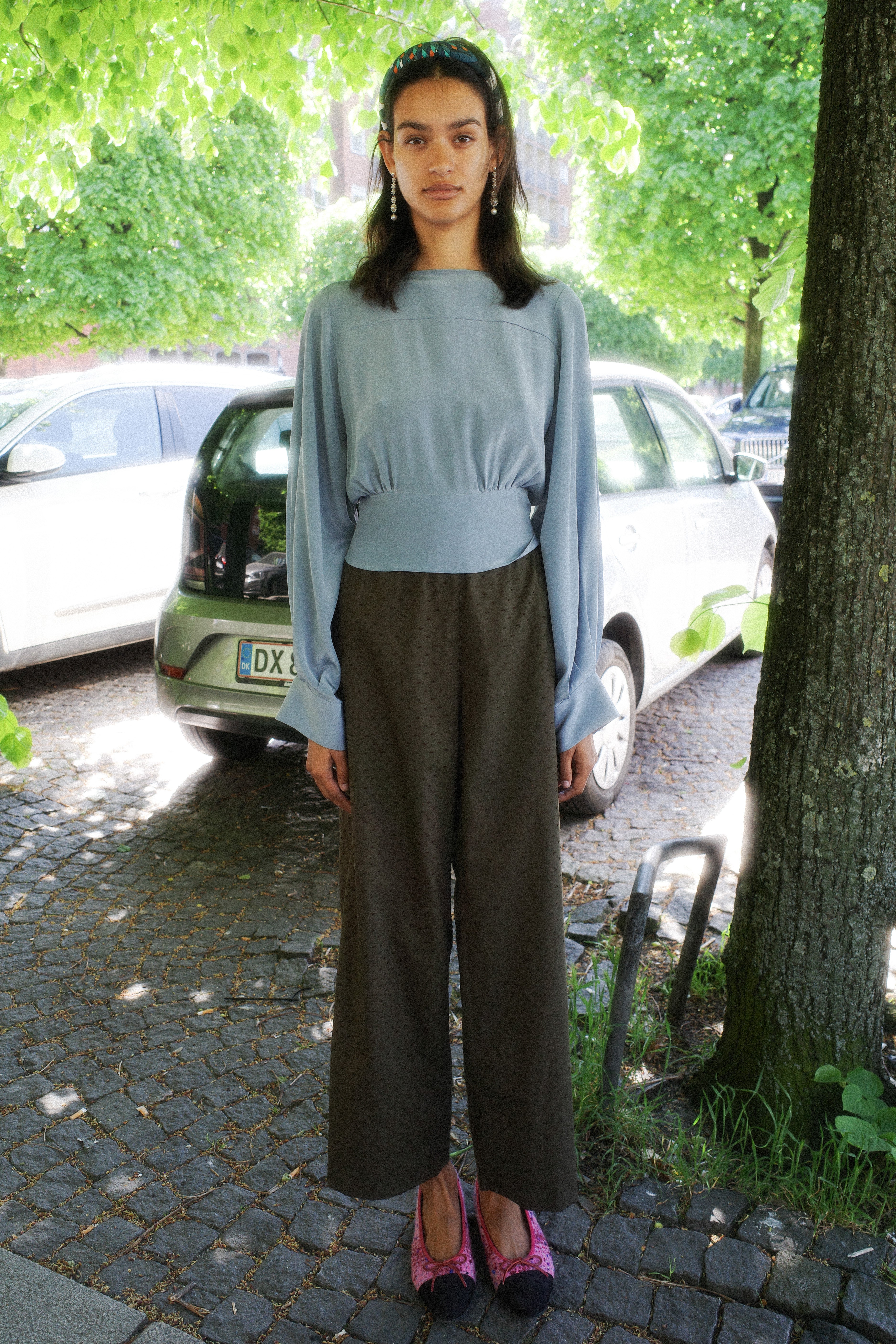 Olga Shirt - Dove Blue