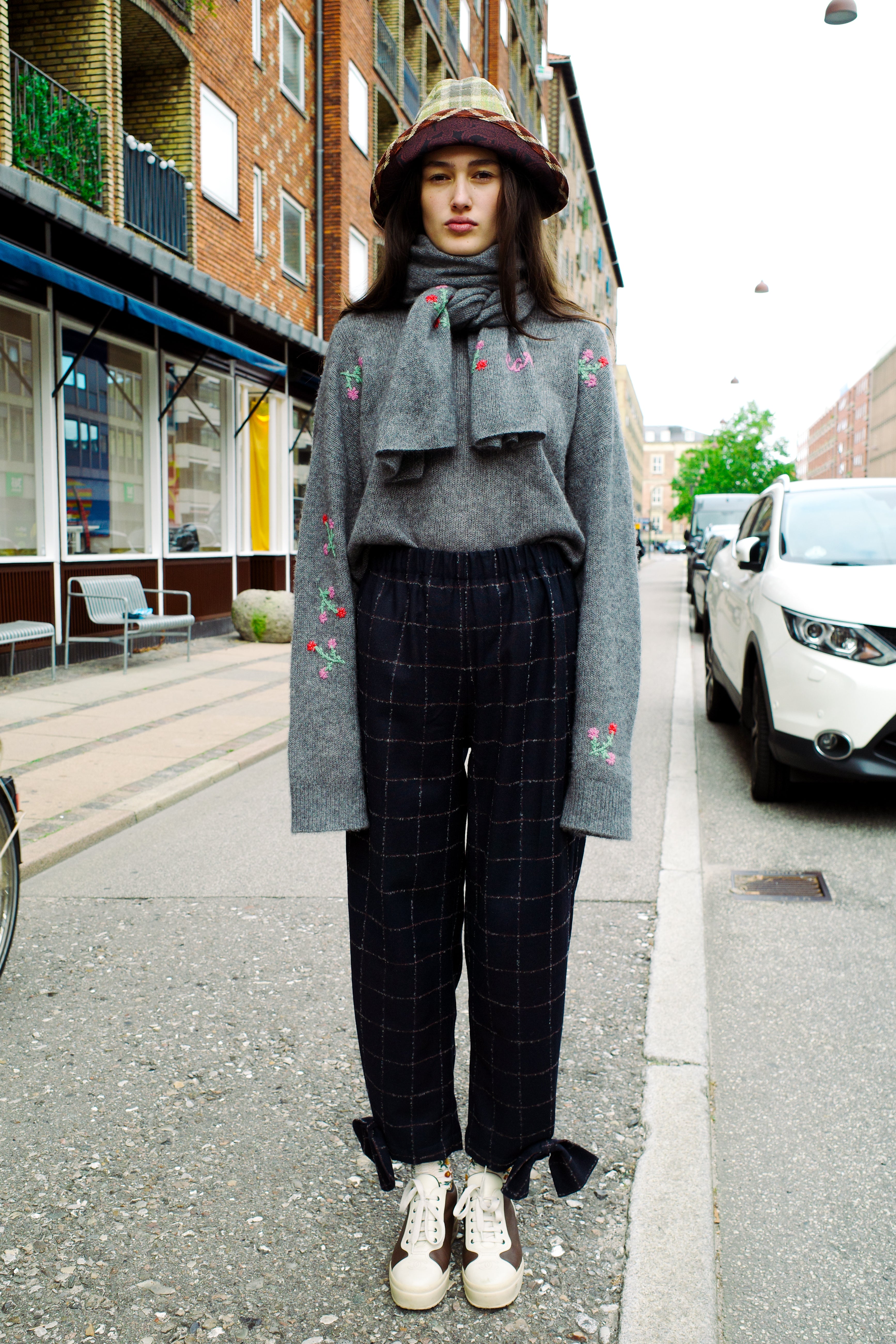 Coco Pants - Checkered with Bow