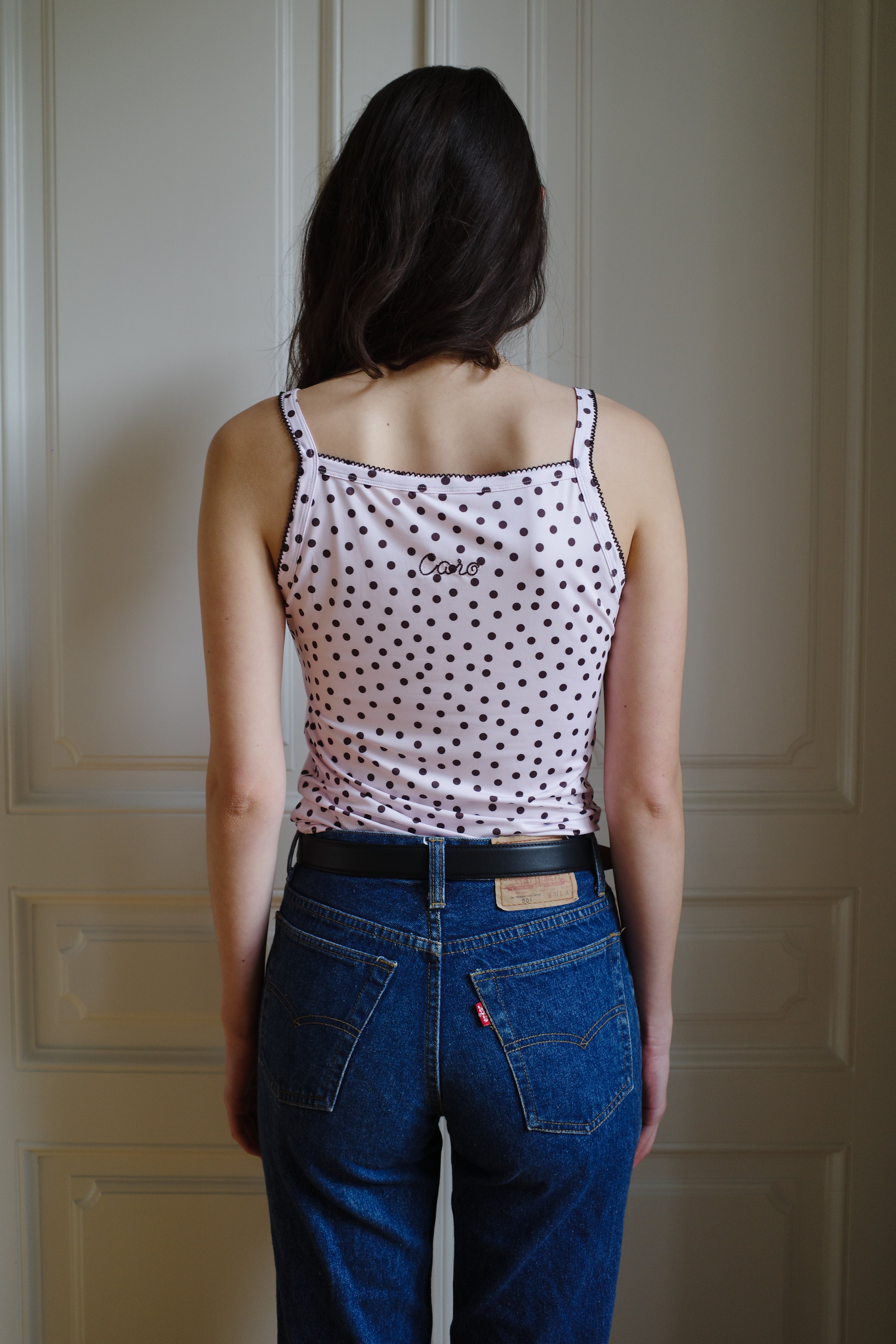 Tank Top Jersey Pink Dots