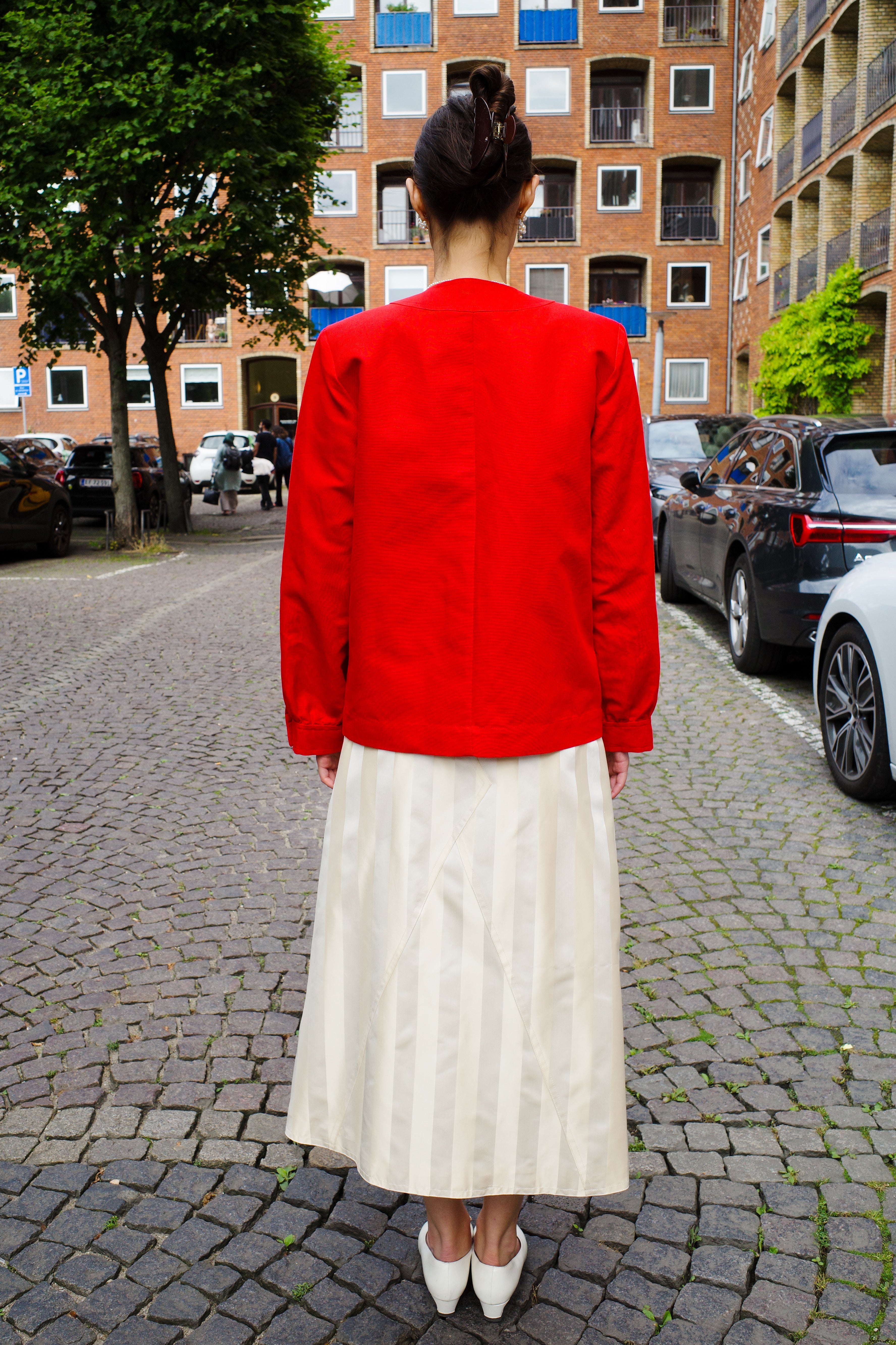 Iggy Jacket Linen Red