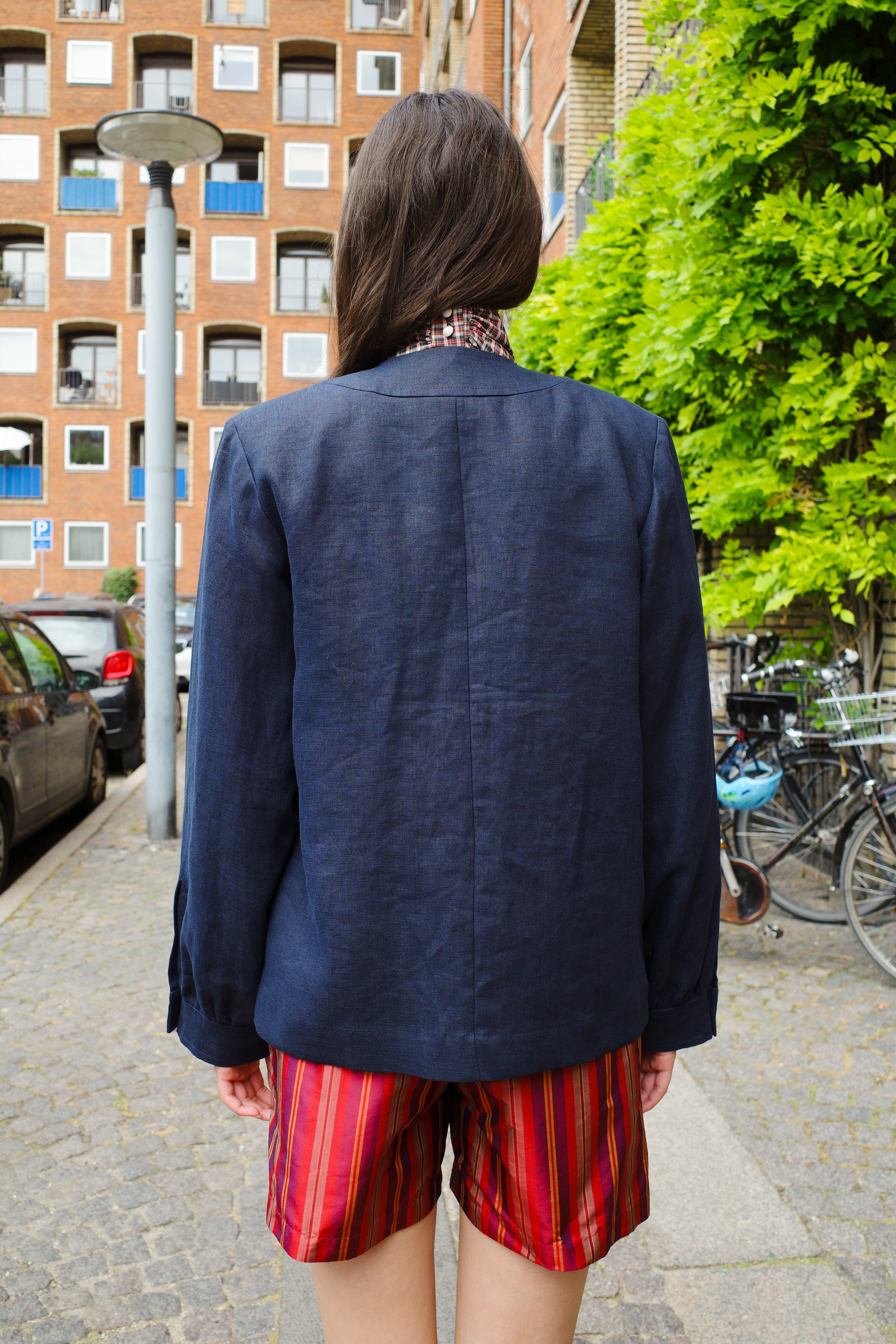 Iggy Jacket Linen Navy