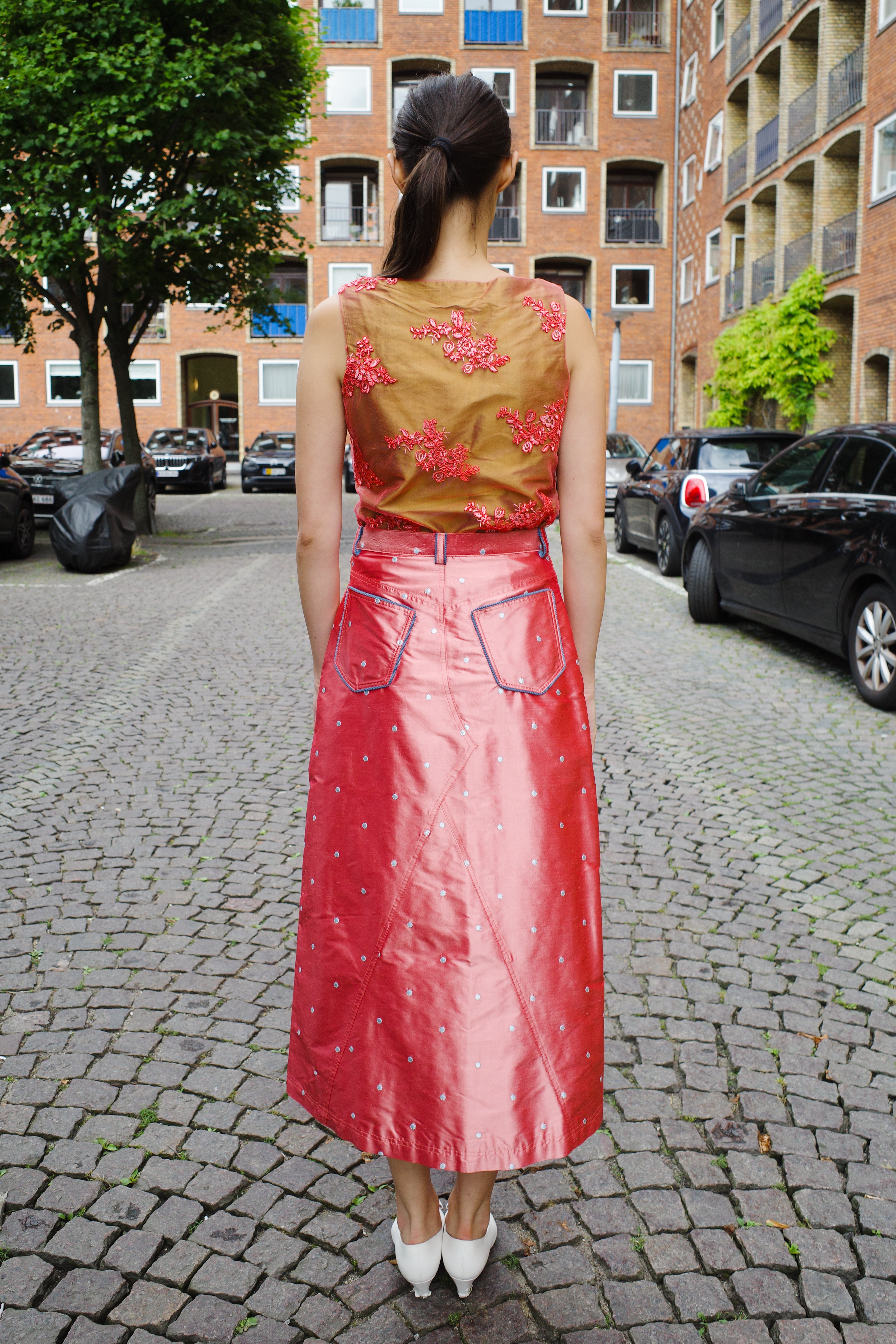 Nunu long skirt silk