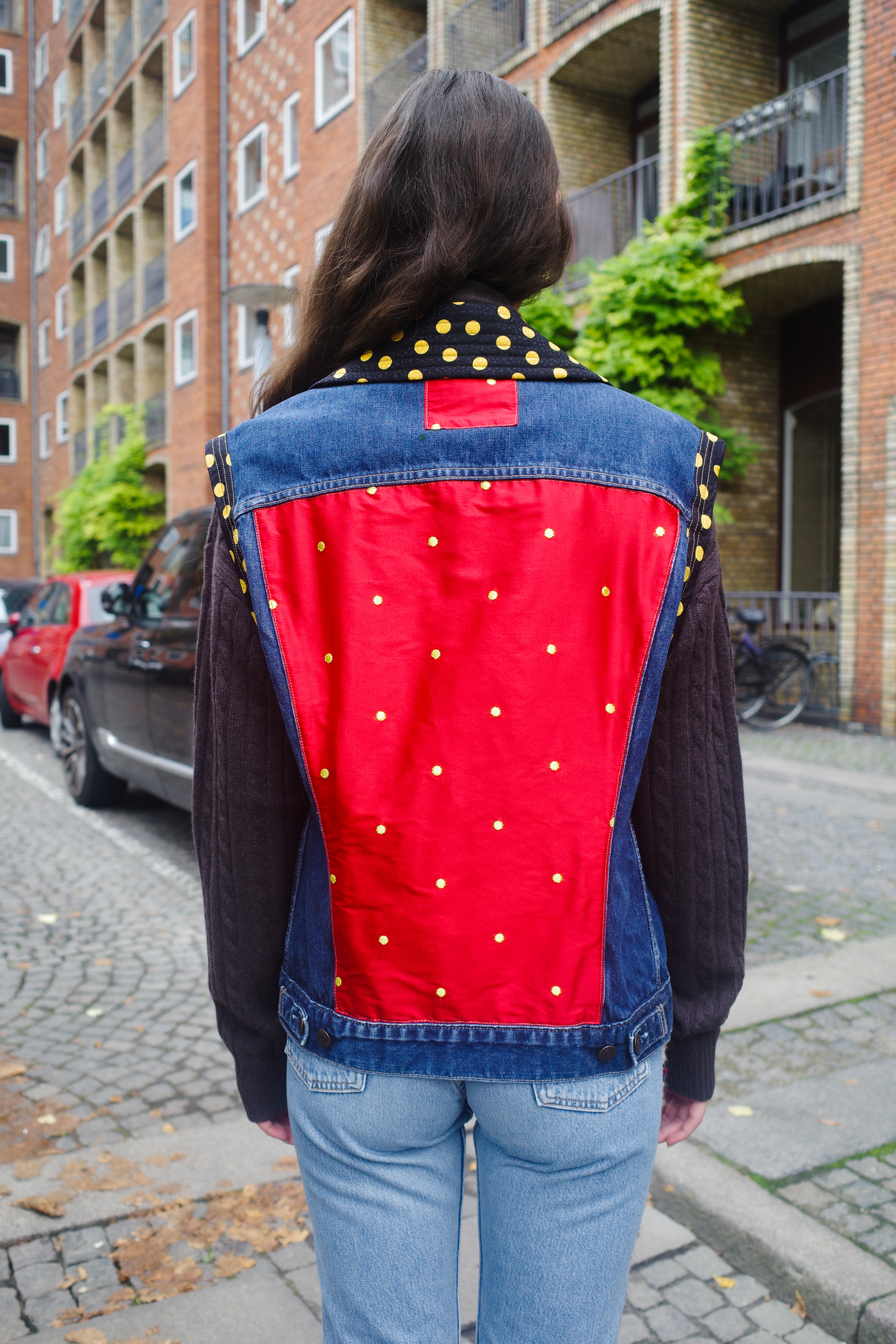 Upcycled Denim vest - One of a kind