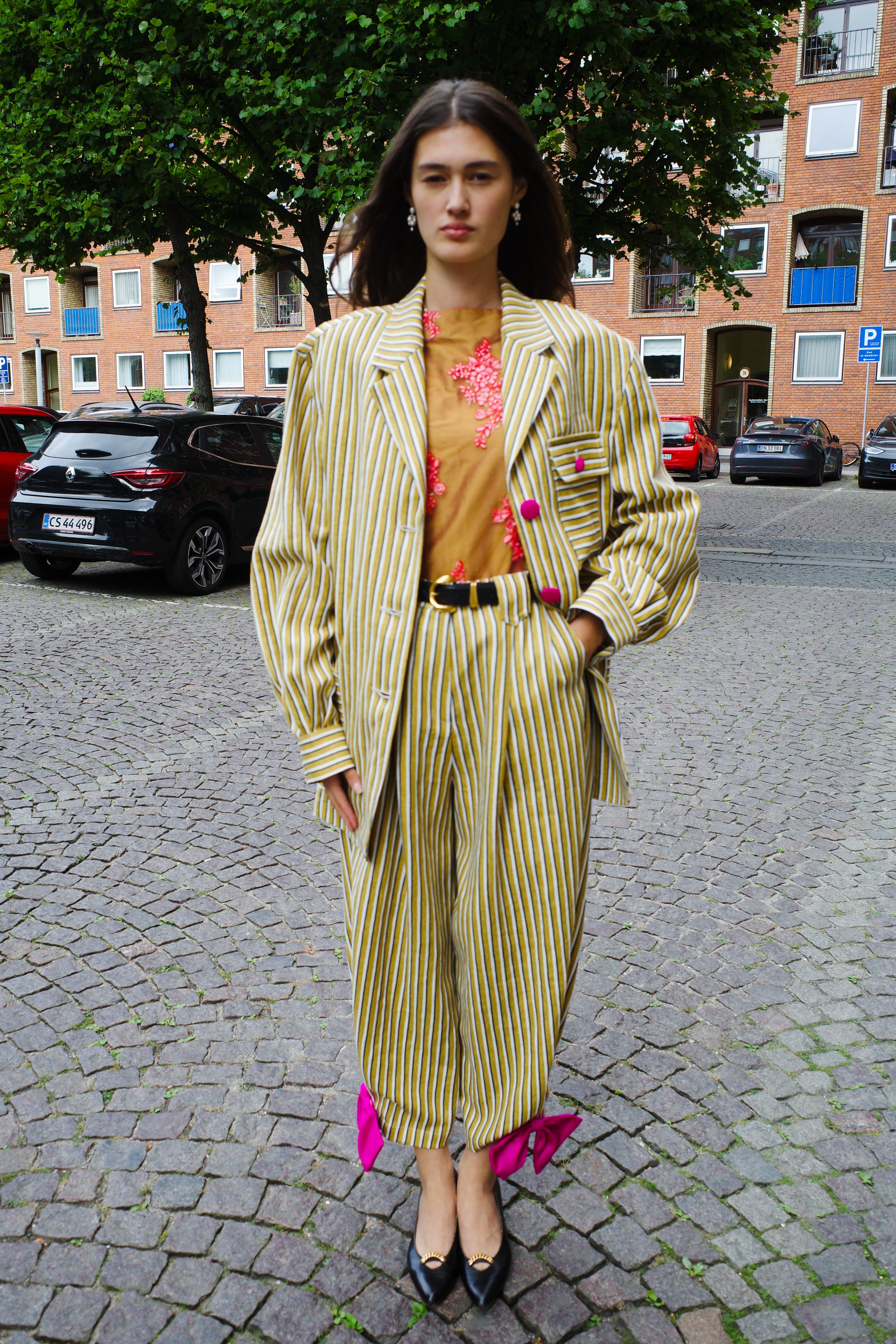 Frederik Jacket Tapet Cafe Mustard Stripe