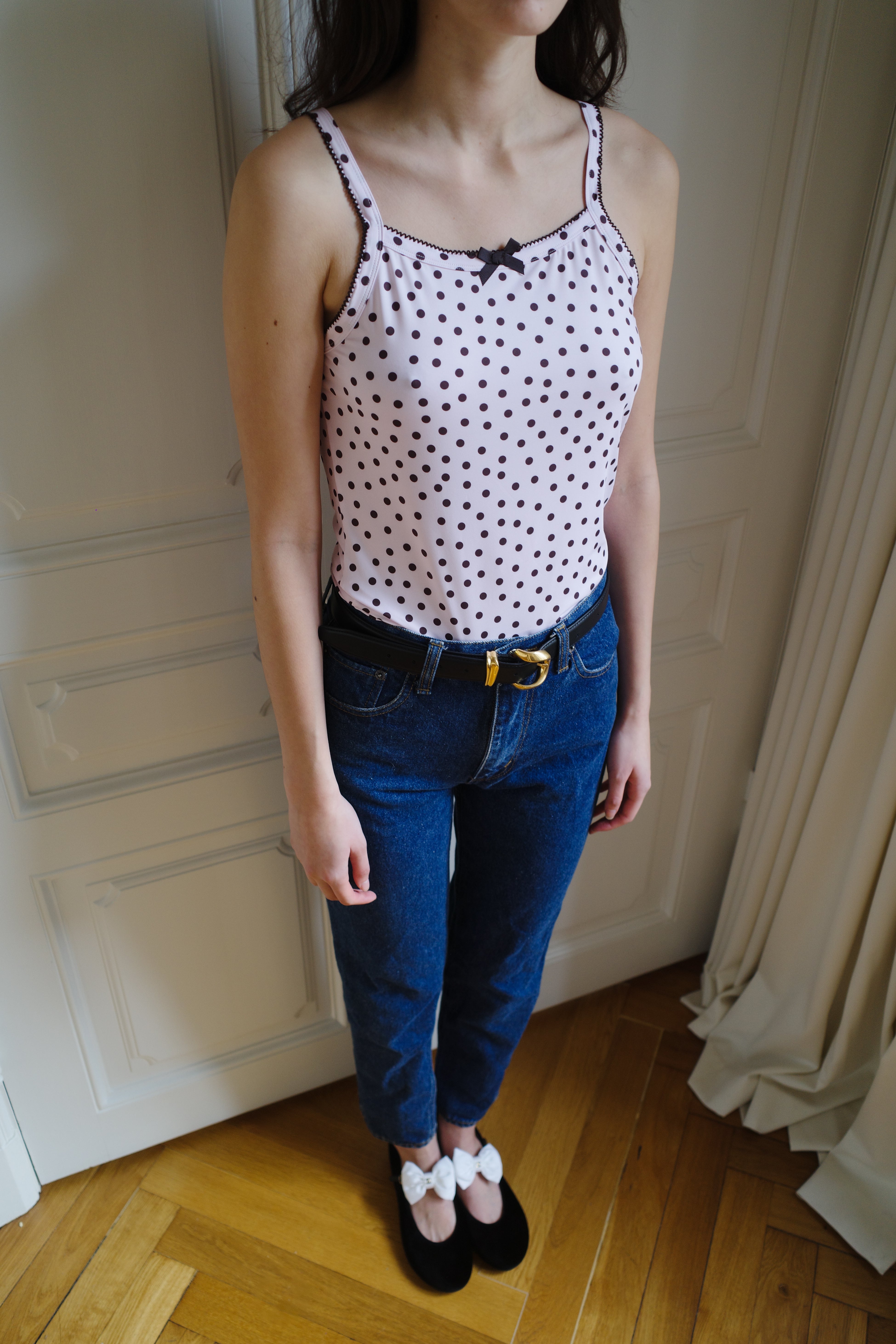 Tank Top Jersey Pink Dots