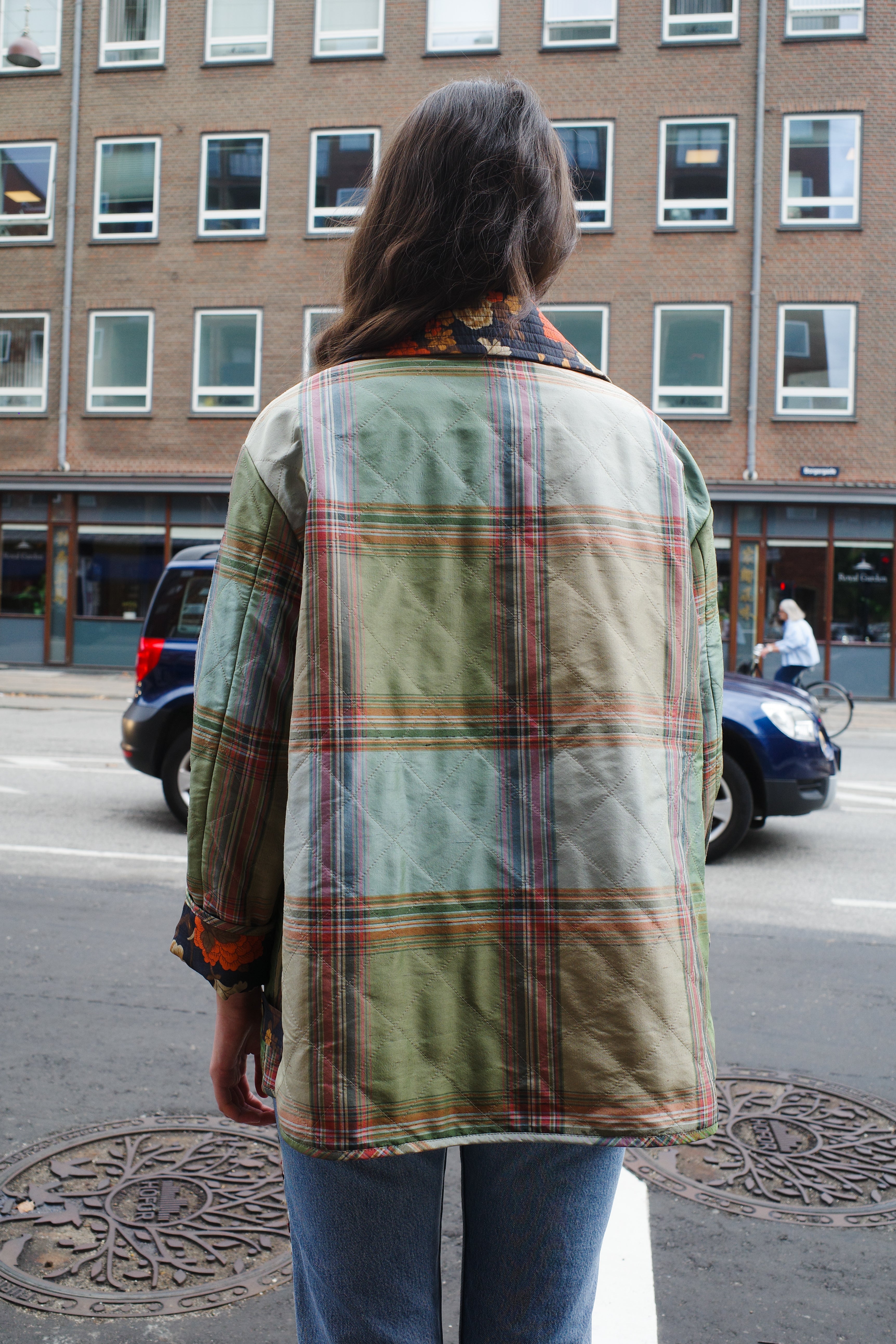 Alma quilted silk jacket