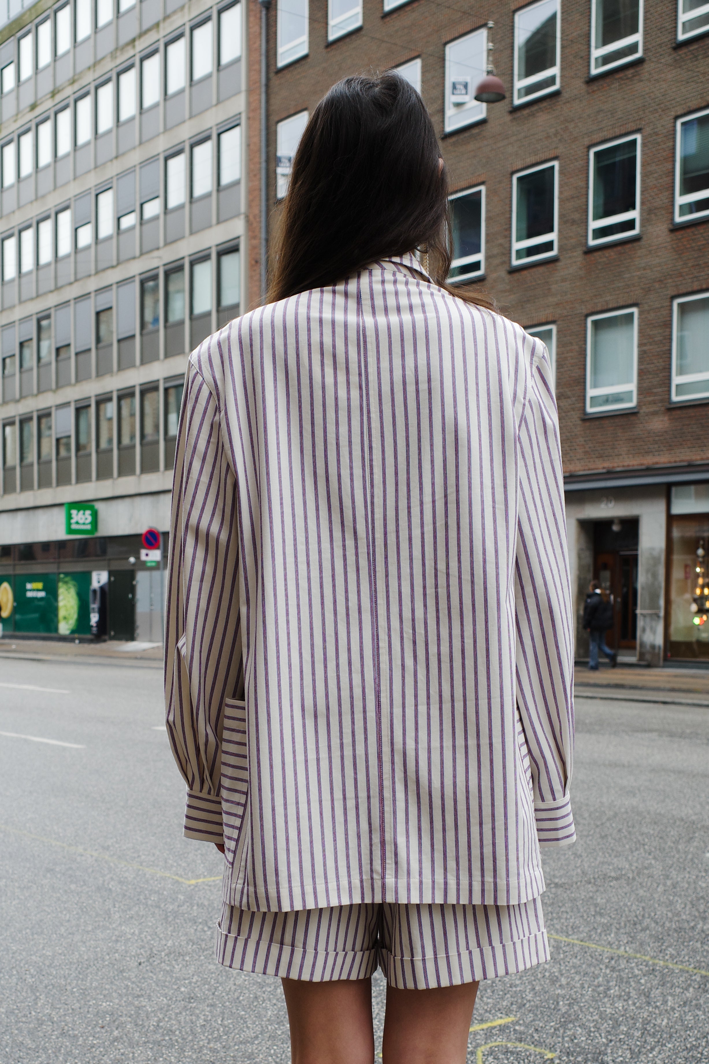 Frederik Jacket - Striped canvas