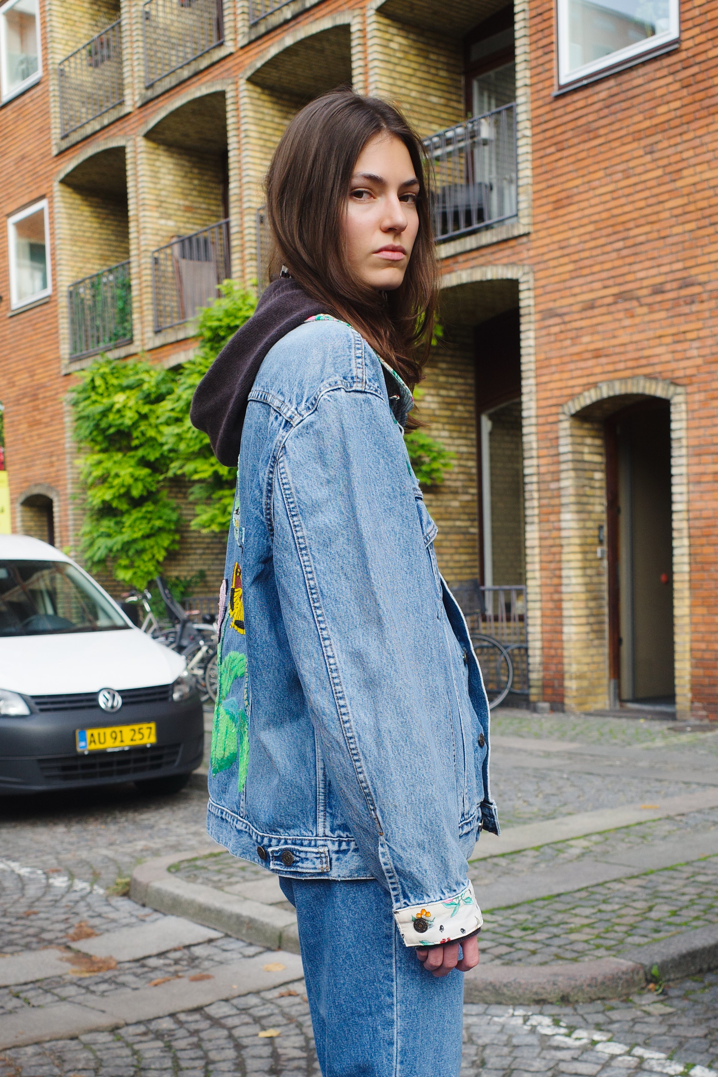 Upcycled Denim Jacket - One of a kind