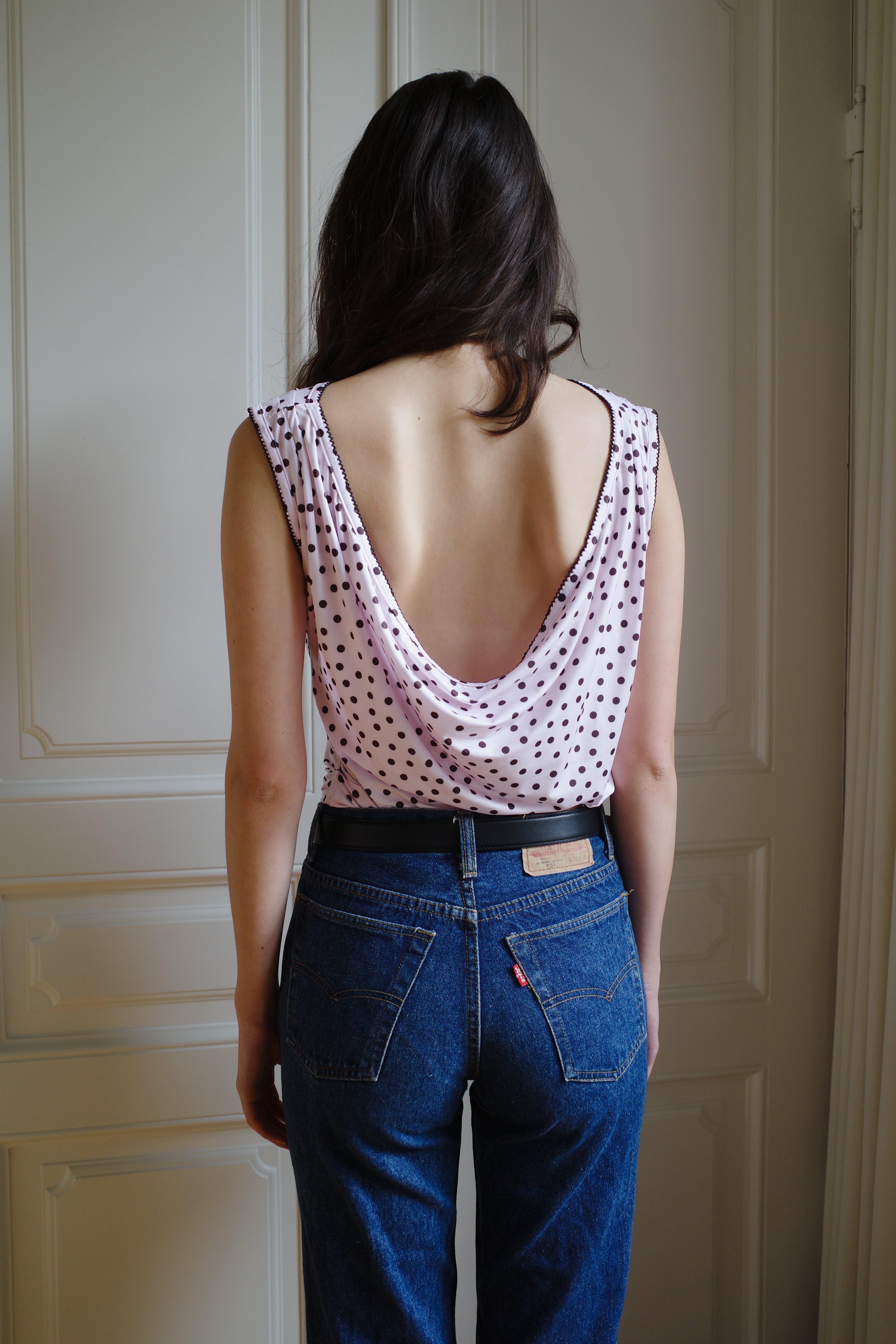 Alexa Top Jersey Pink Dots