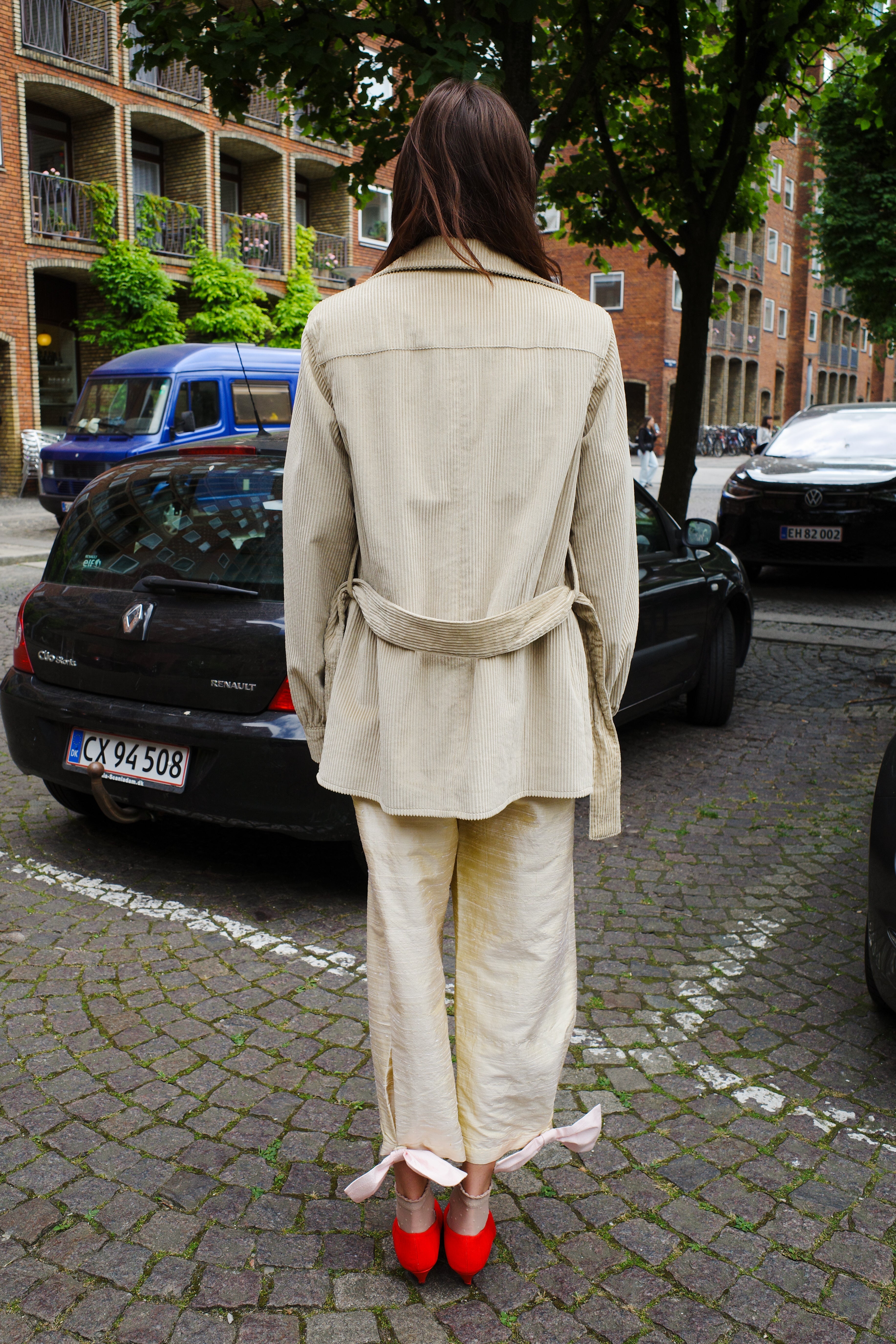 Corduroy Coco Jacket lemon embroidery