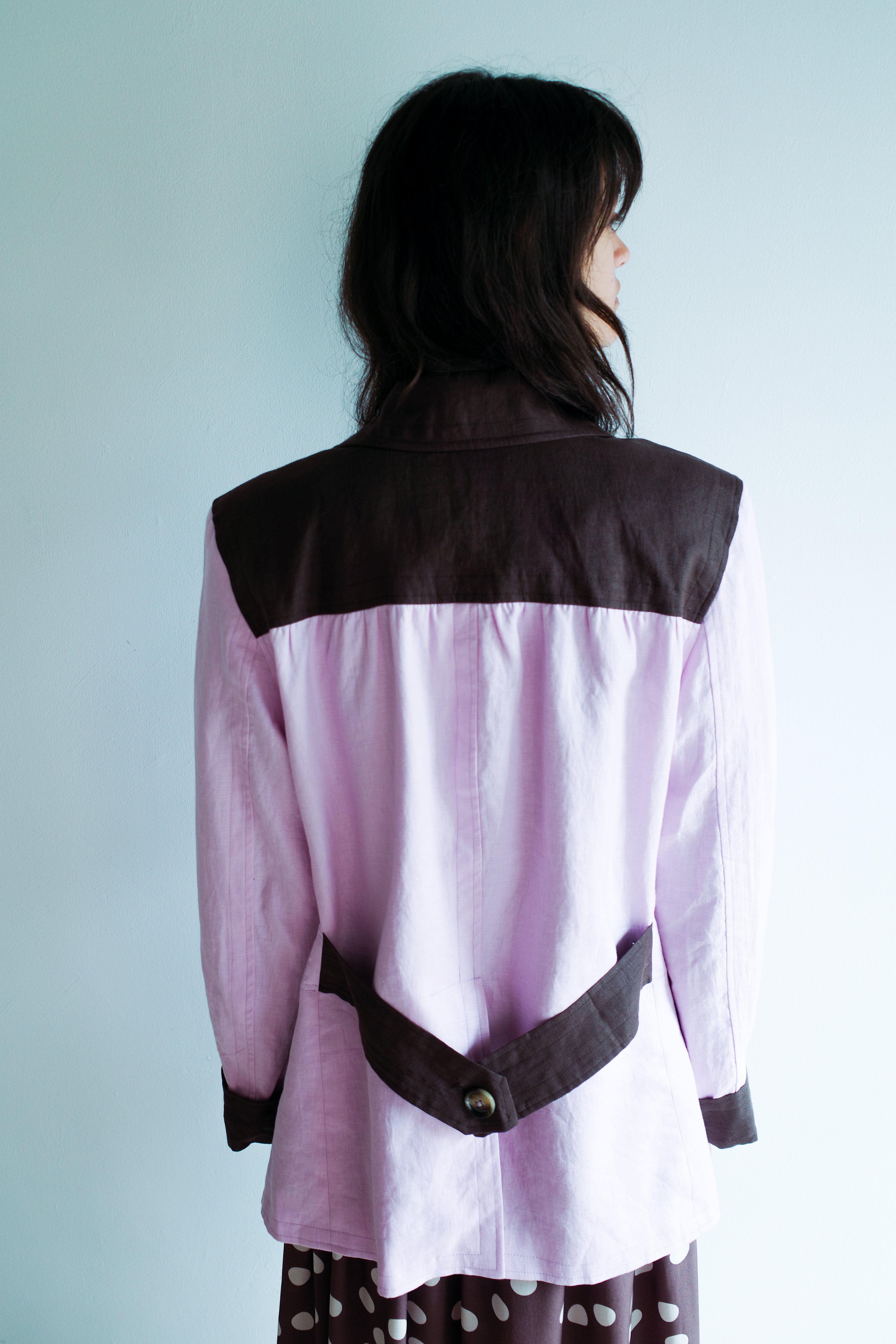 Selma Jacket - Pale Pink Linen