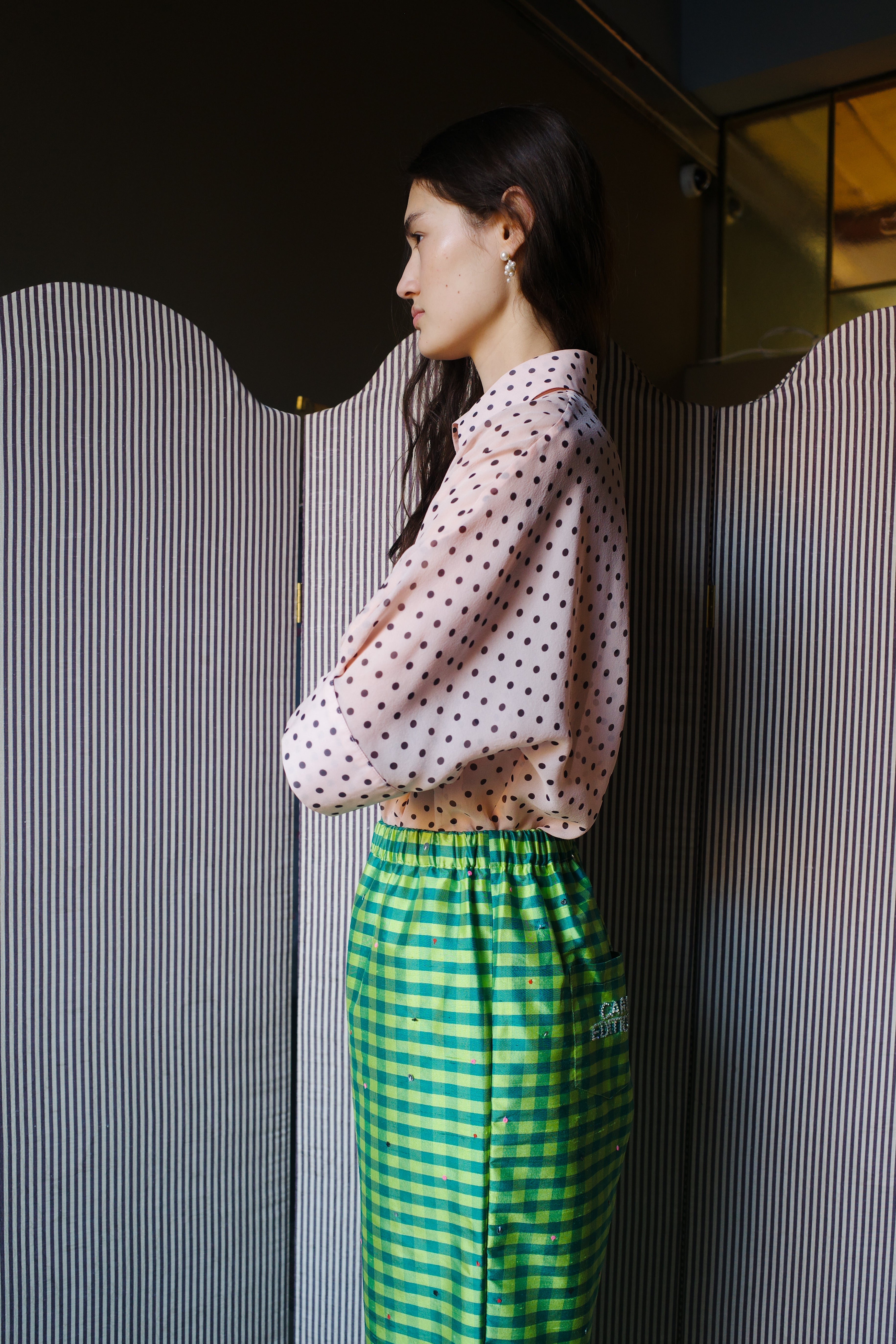 Lisbeth Blouse dotted silk