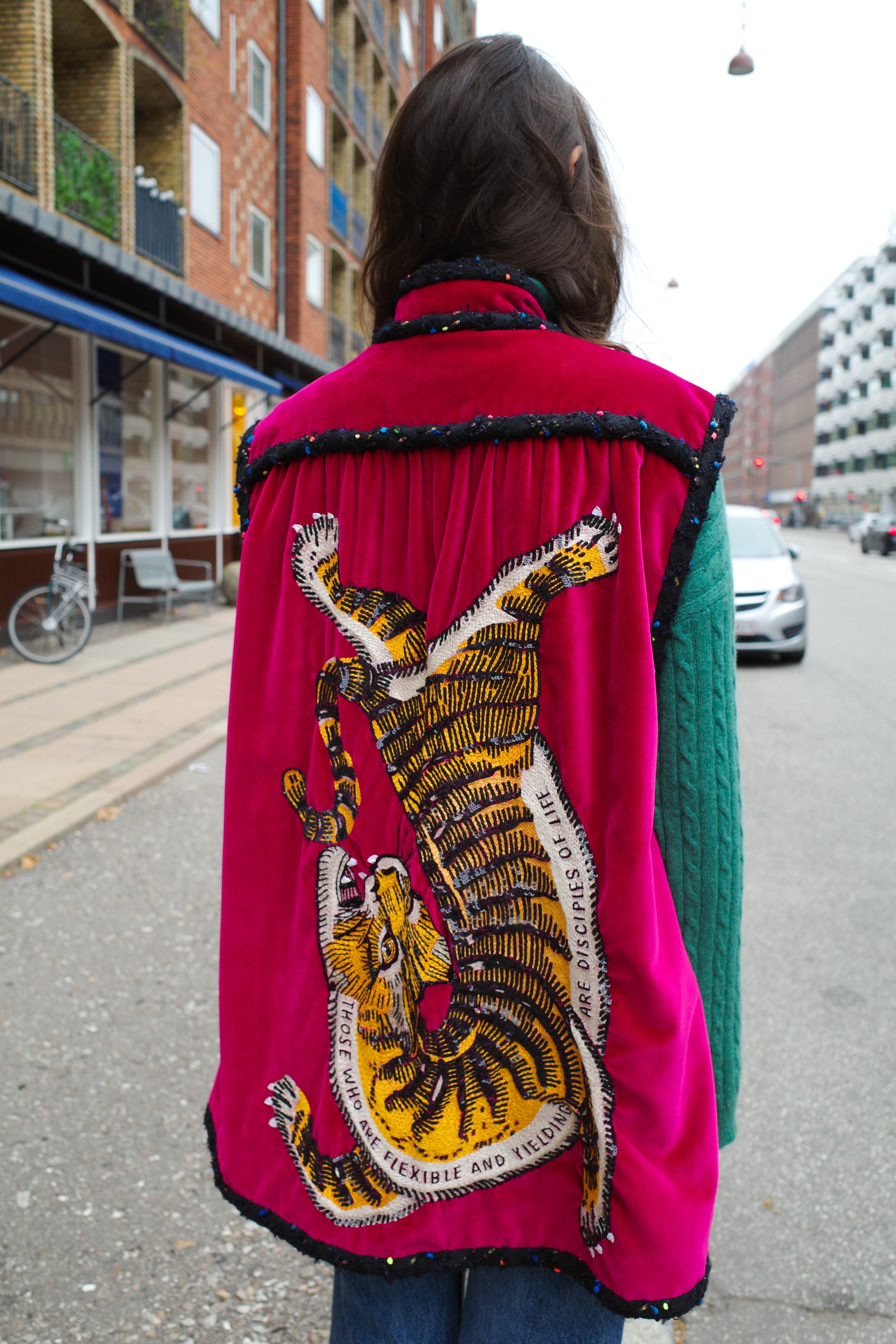 Gaia Vest - Tiger Embroidery