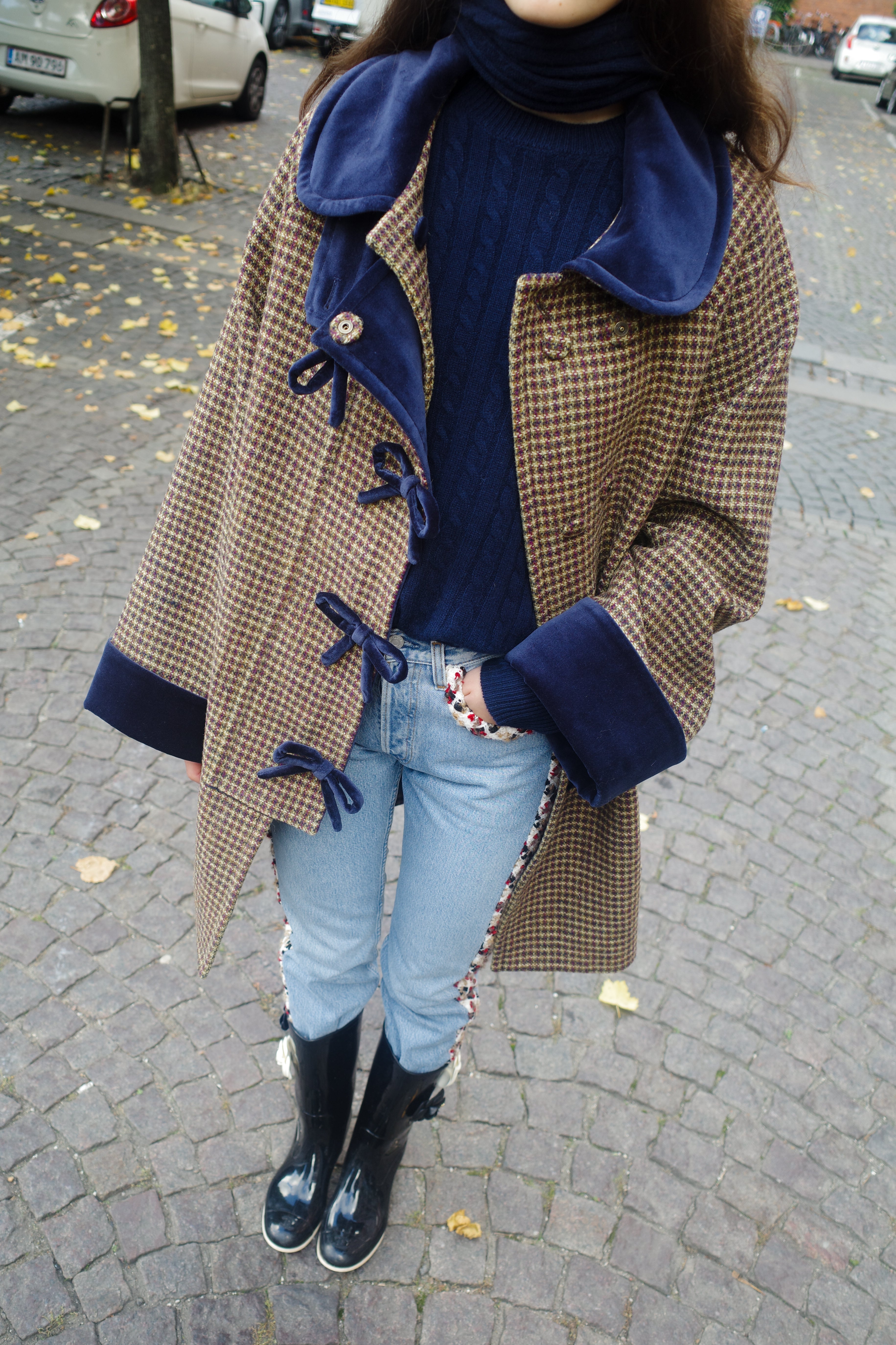 Thea Coat - Purple Harris Tweed Purple