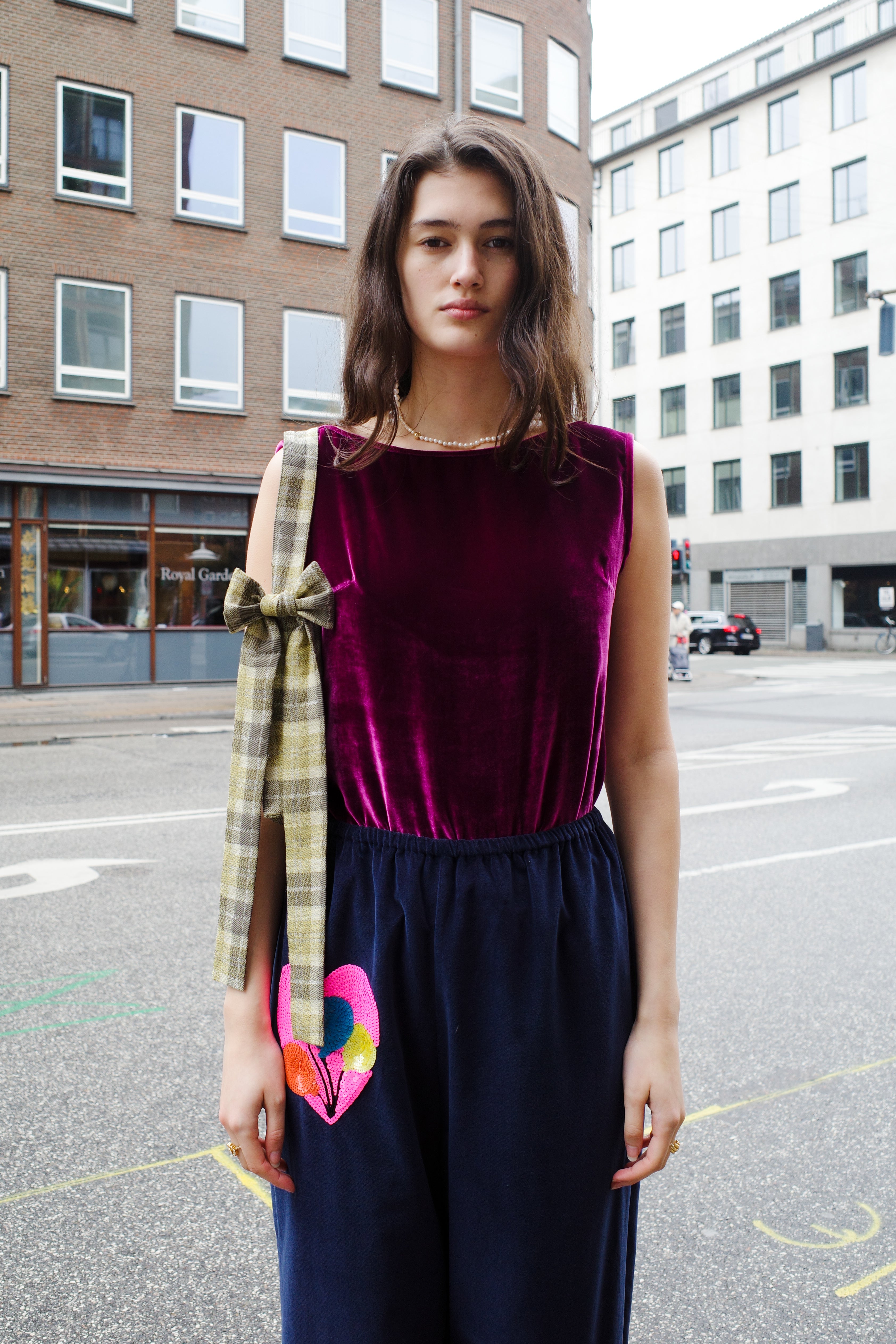 Alexa Top - Aubergine Velvet