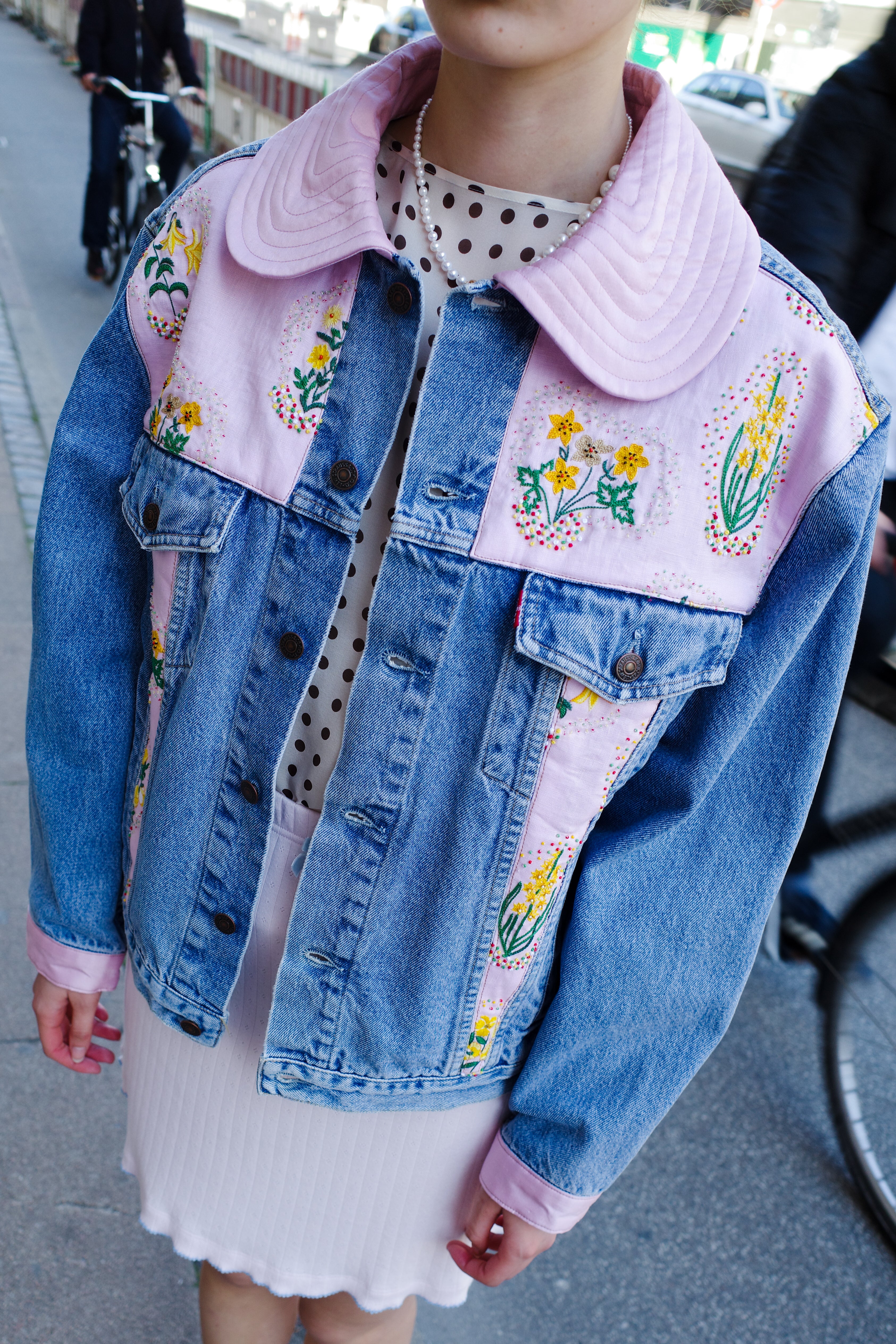 Upcycled Denim Jacket - One of a kind