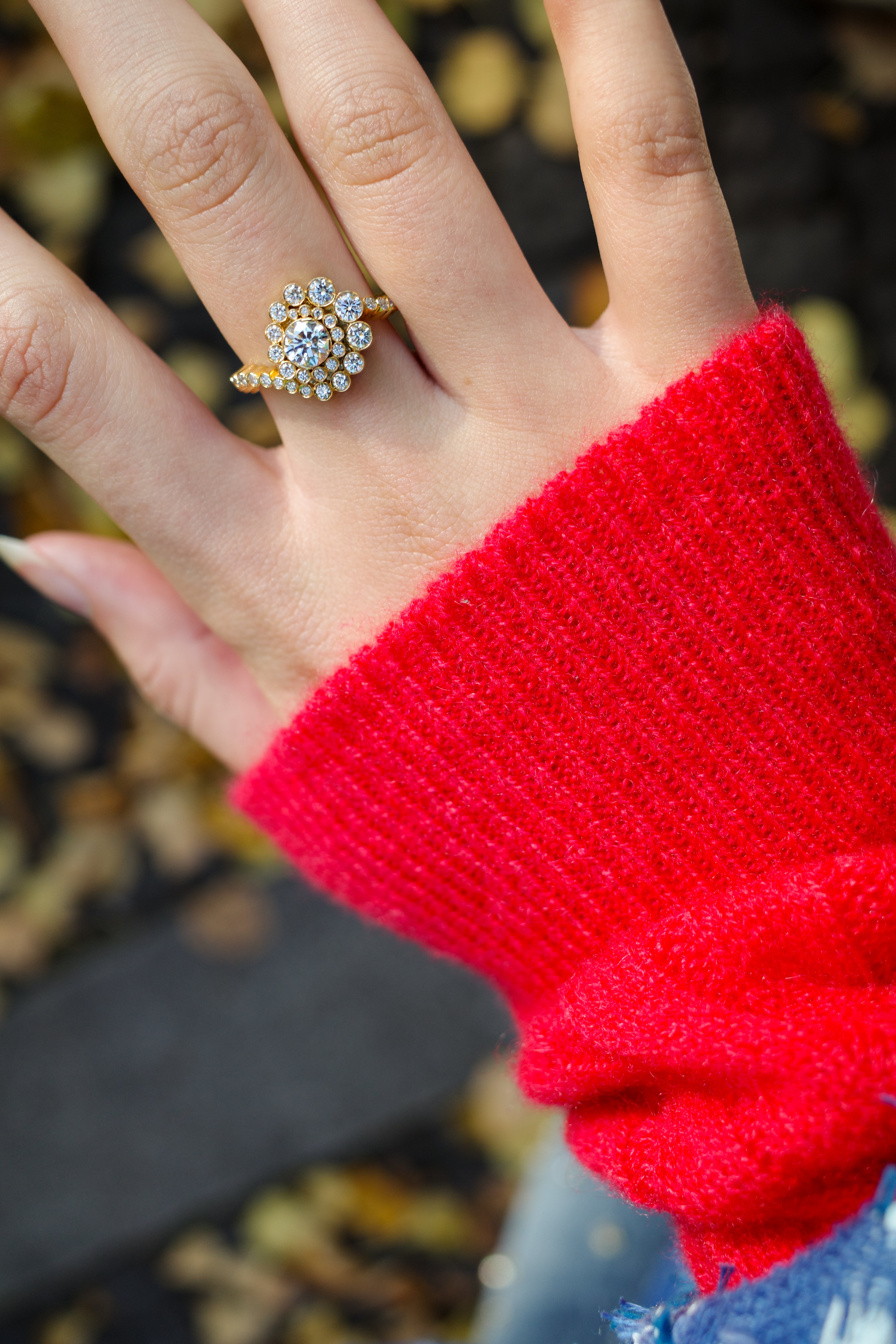 Plateau Diamant Ring