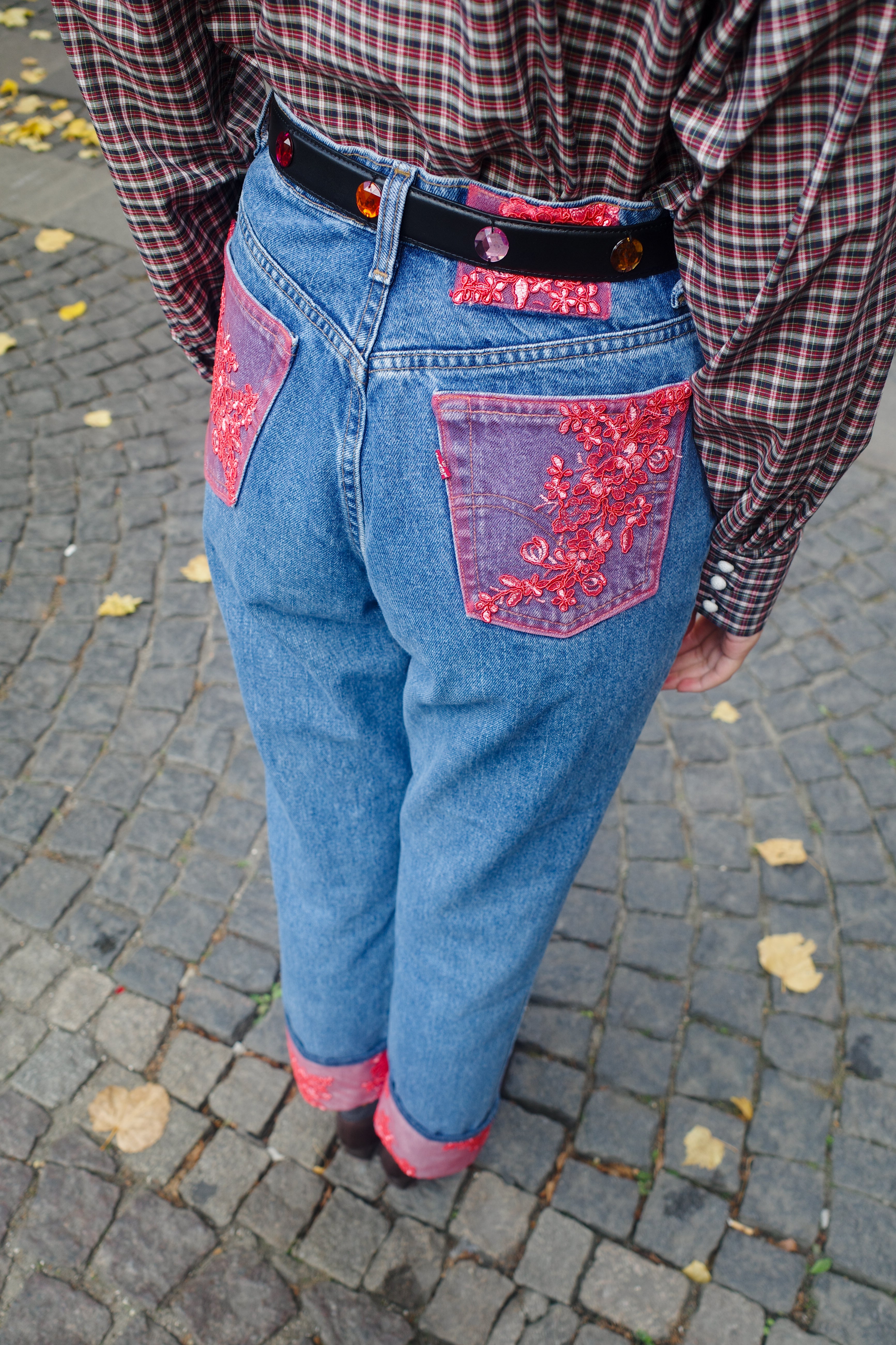 UPCYKLED denim jeans - one of a kind