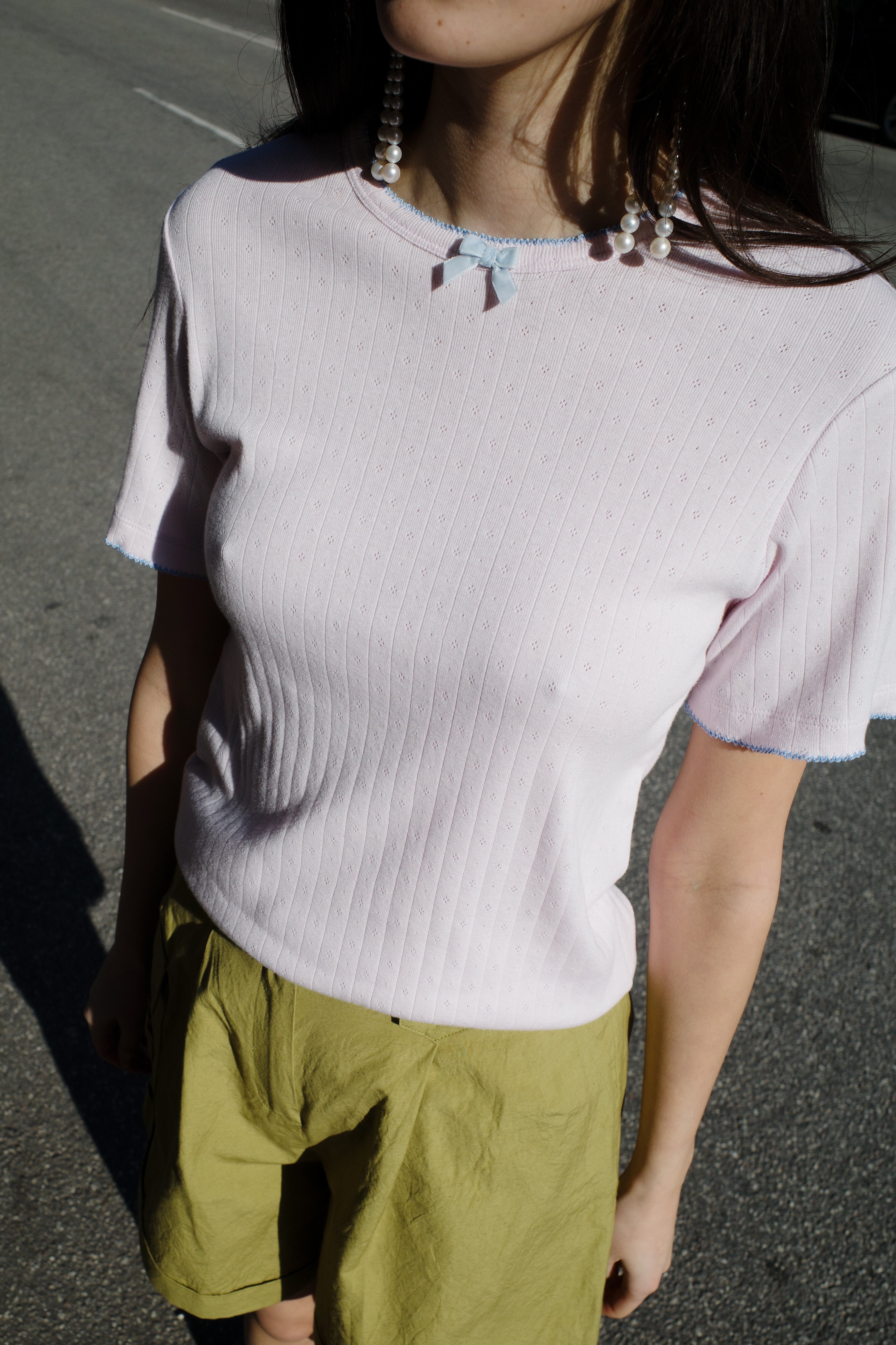 Caro T-Shirt - Pale Pink