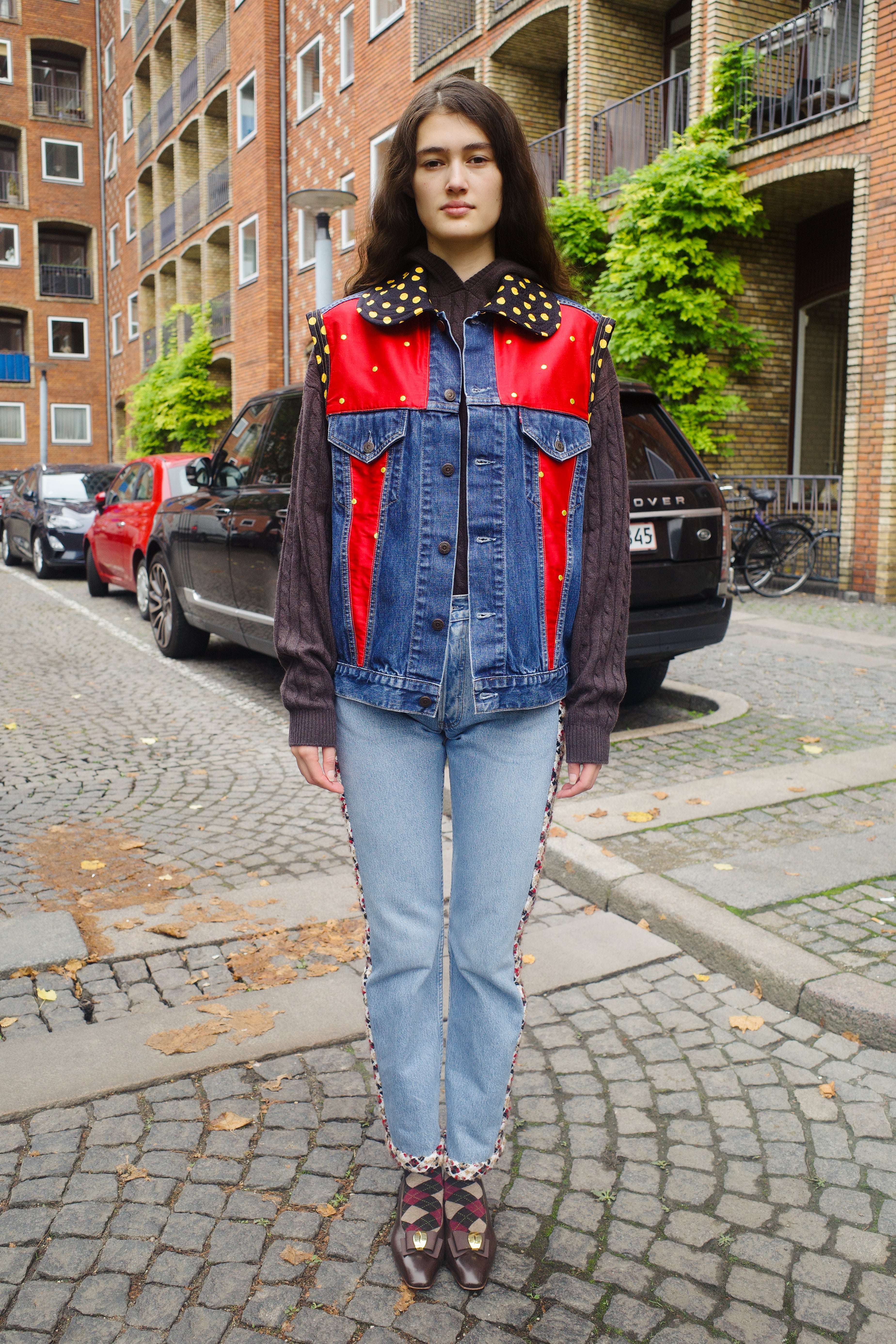 Upcycled Denim vest - One of a kind