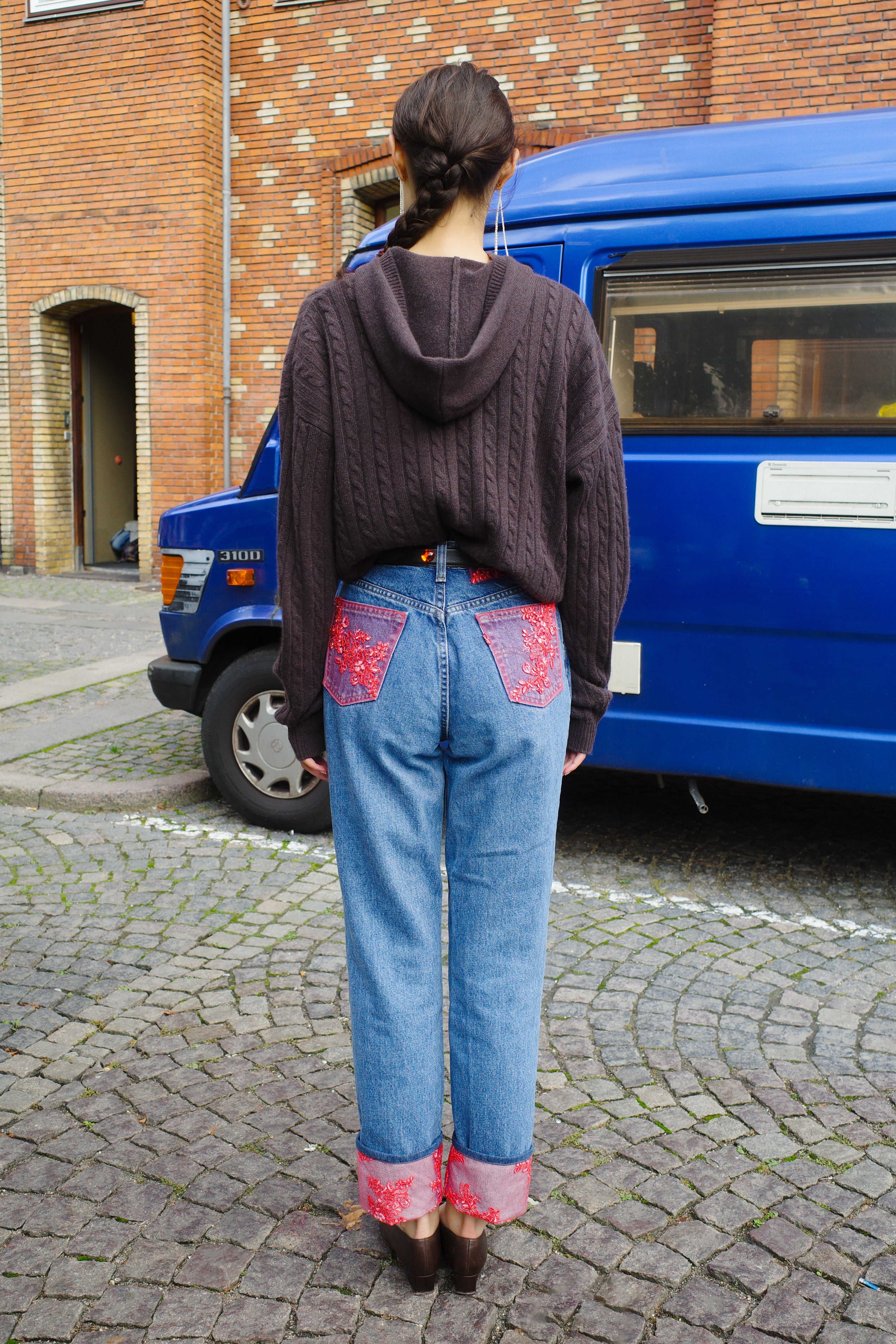 UPCYKLED denim jeans - one of a kind