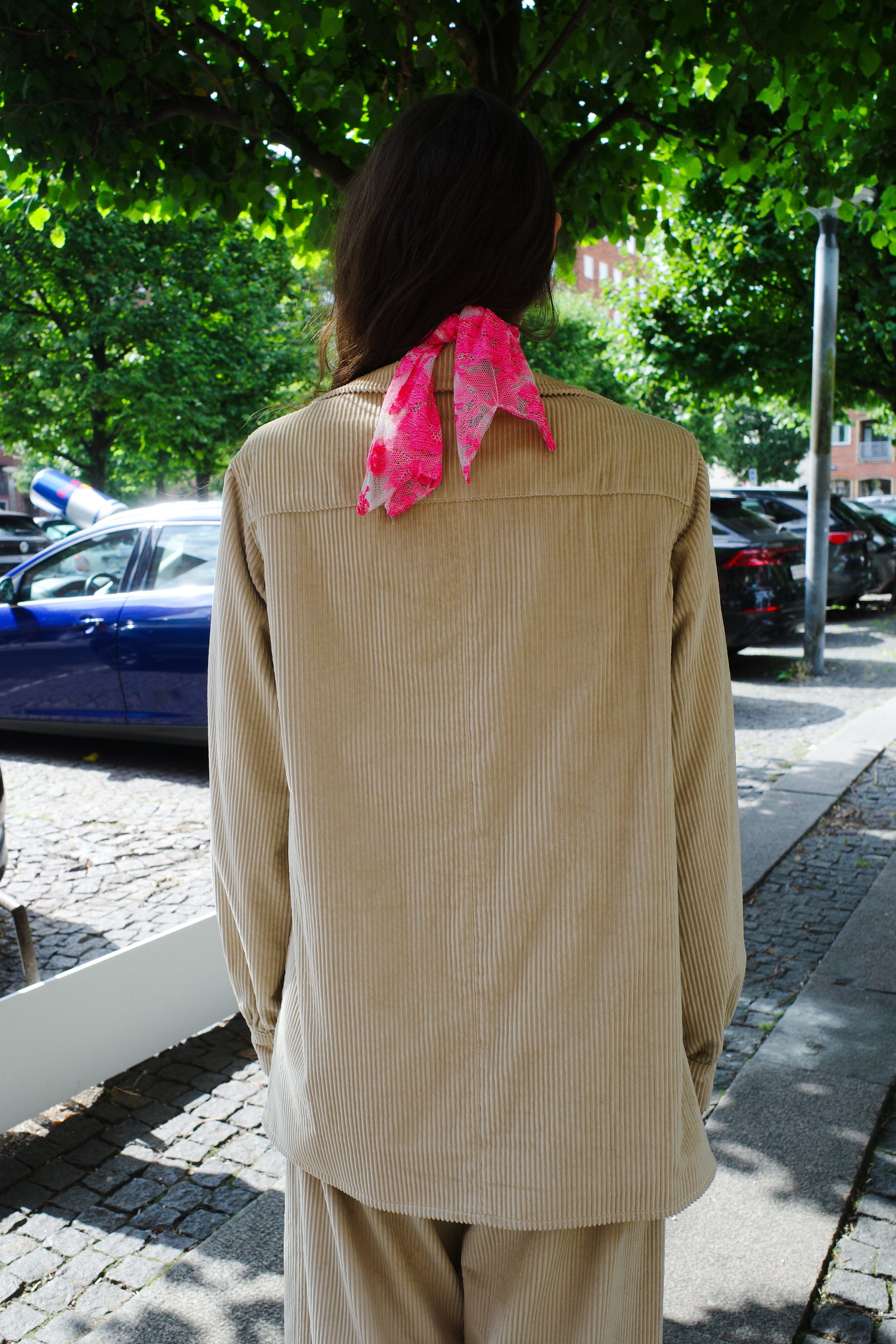 Corduroy Coco Jacket lemon embroidery