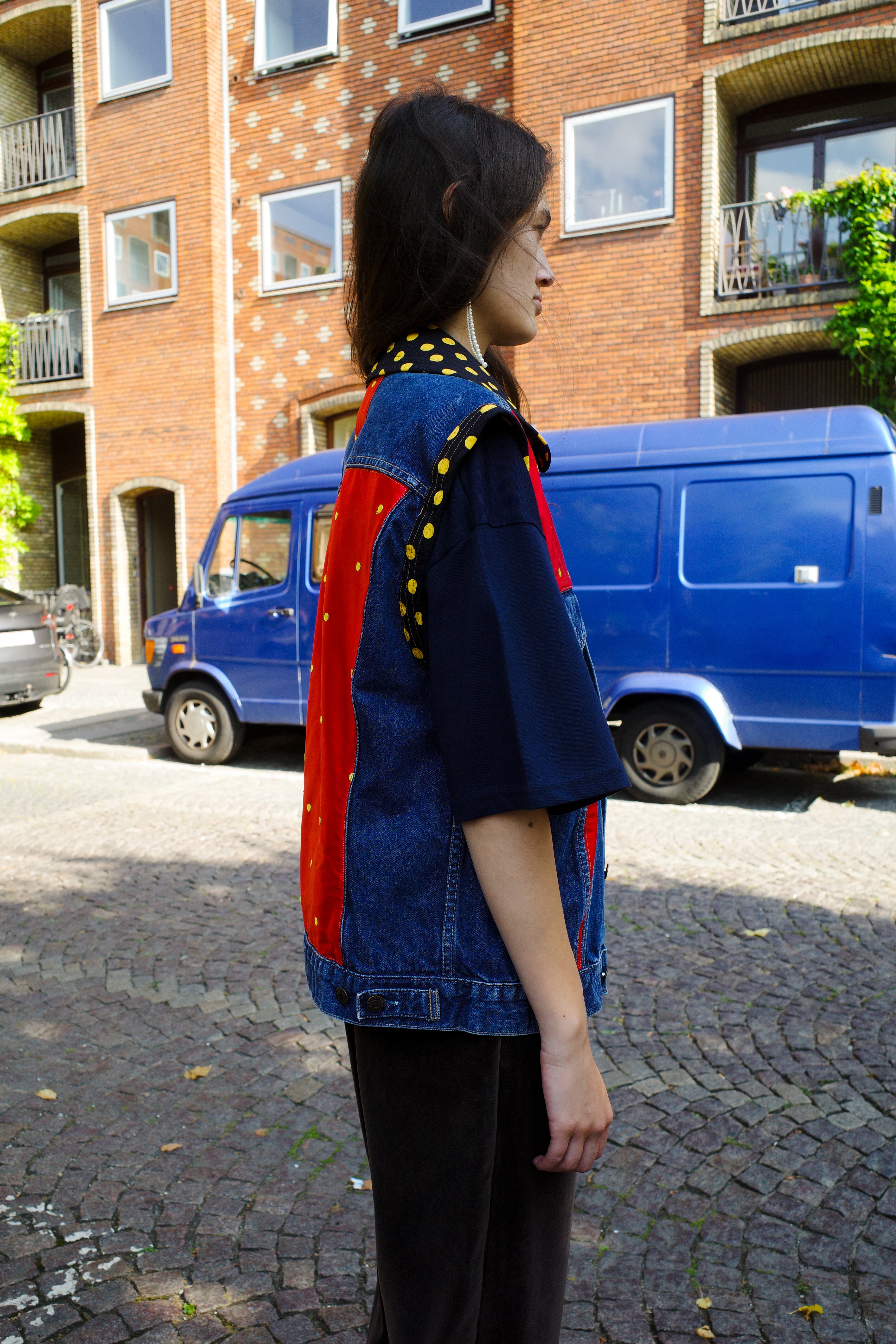 Upcycled Denim vest - One of a kind