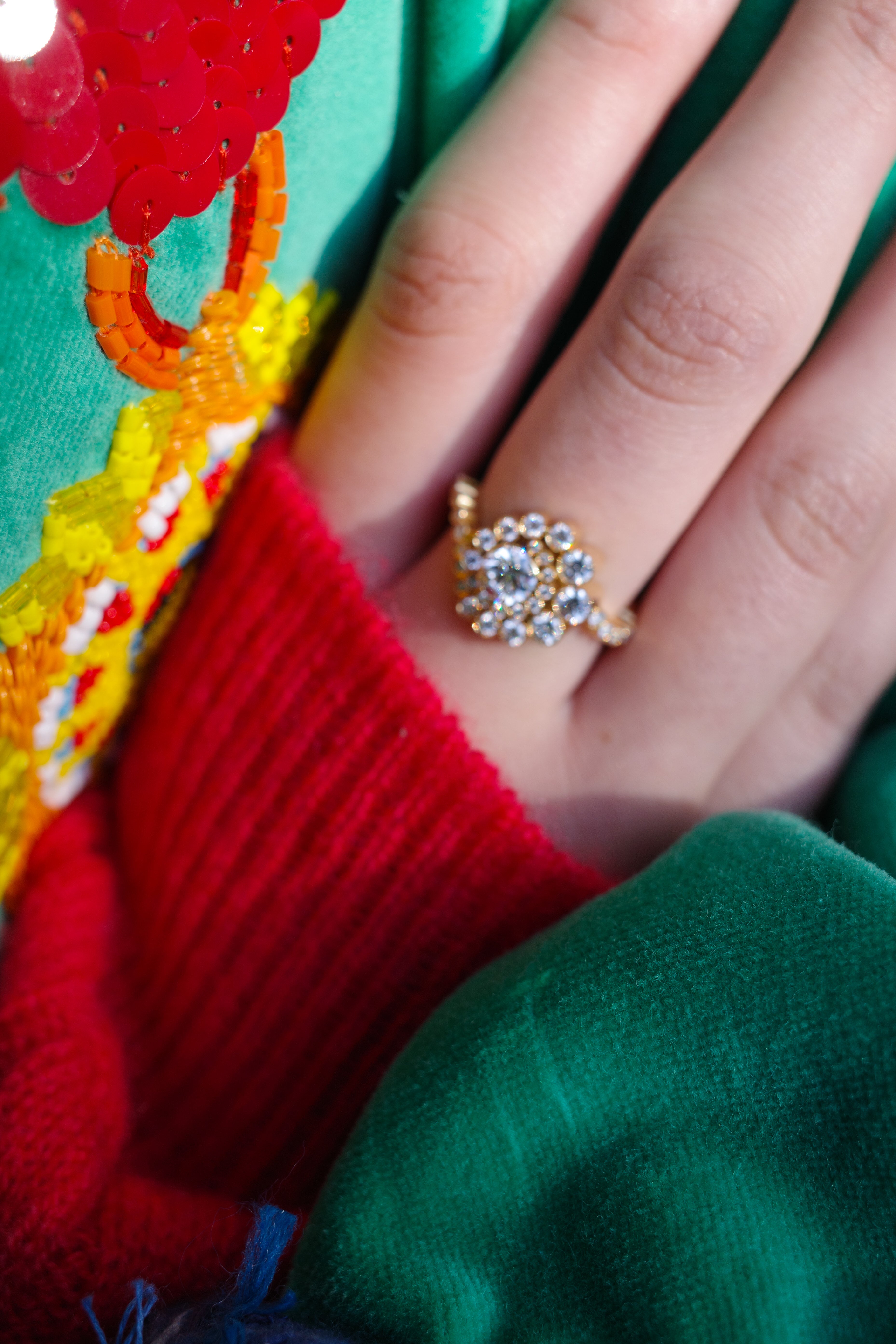 Plateau Diamant Ring