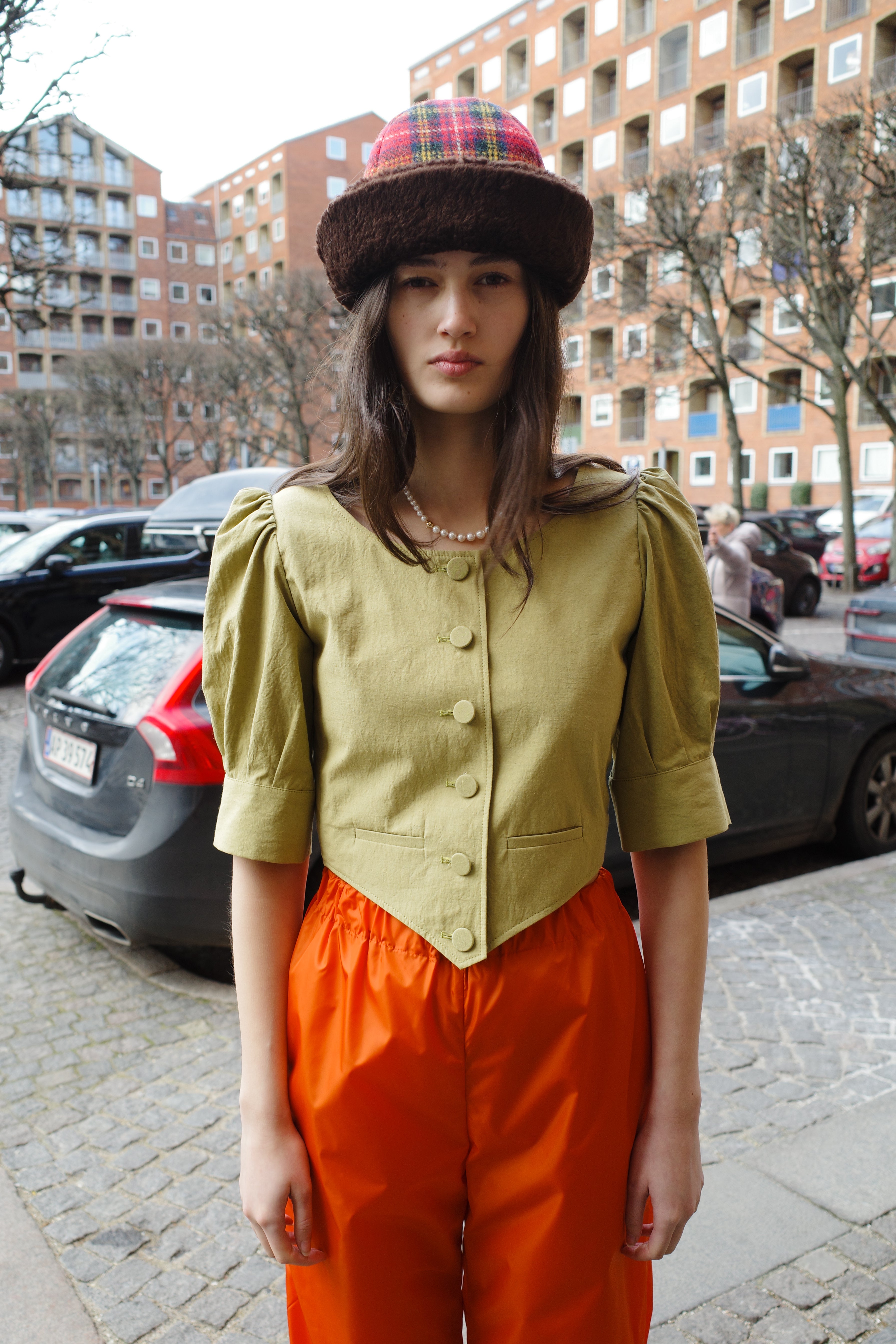 Laura Blouse - Bright Olive