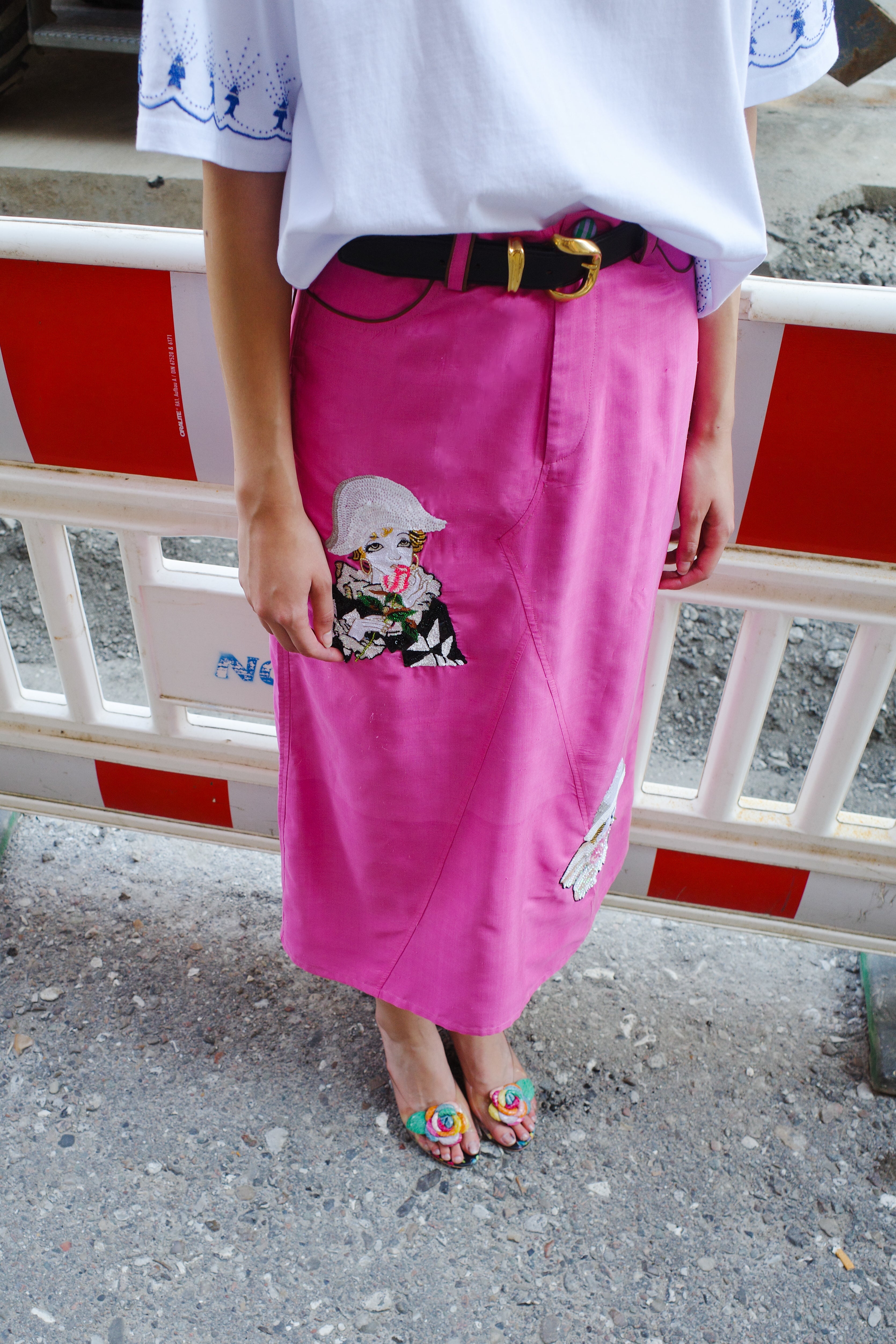 Nunu long skirt silk