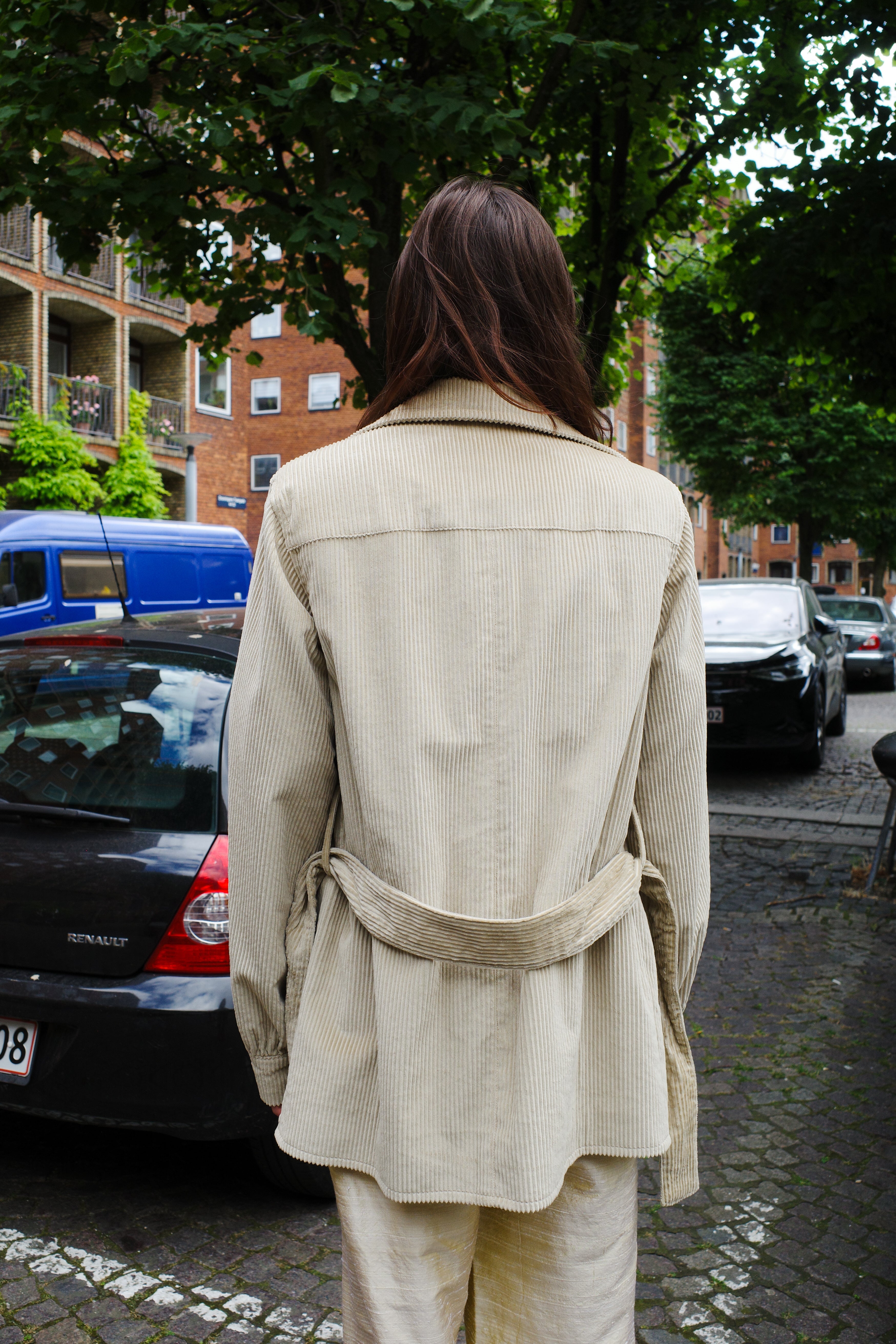 Corduroy Coco Jacket lemon embroidery