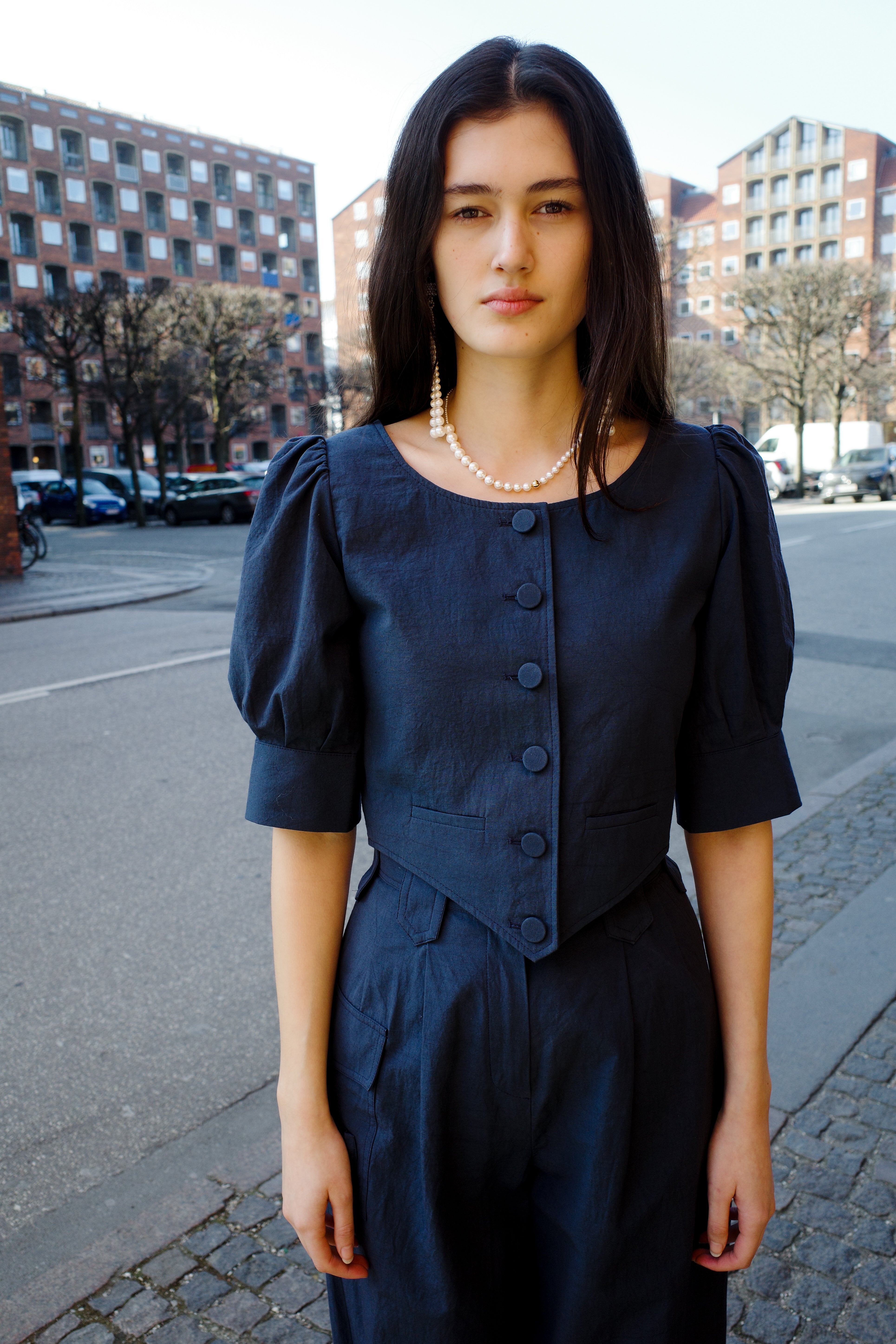 Laura Blouse - Navy