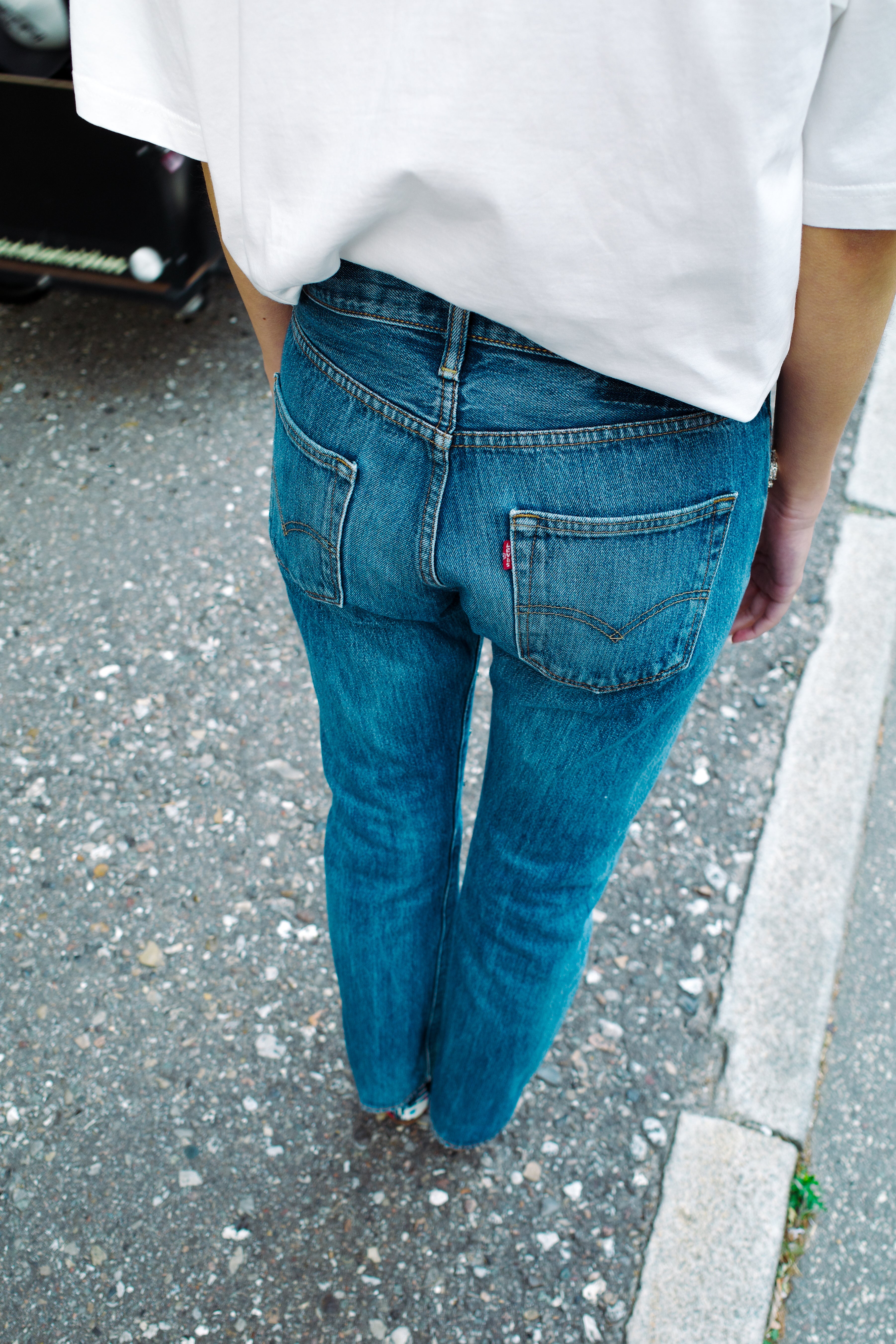 Upcycled Denim Jeans - Diamonds