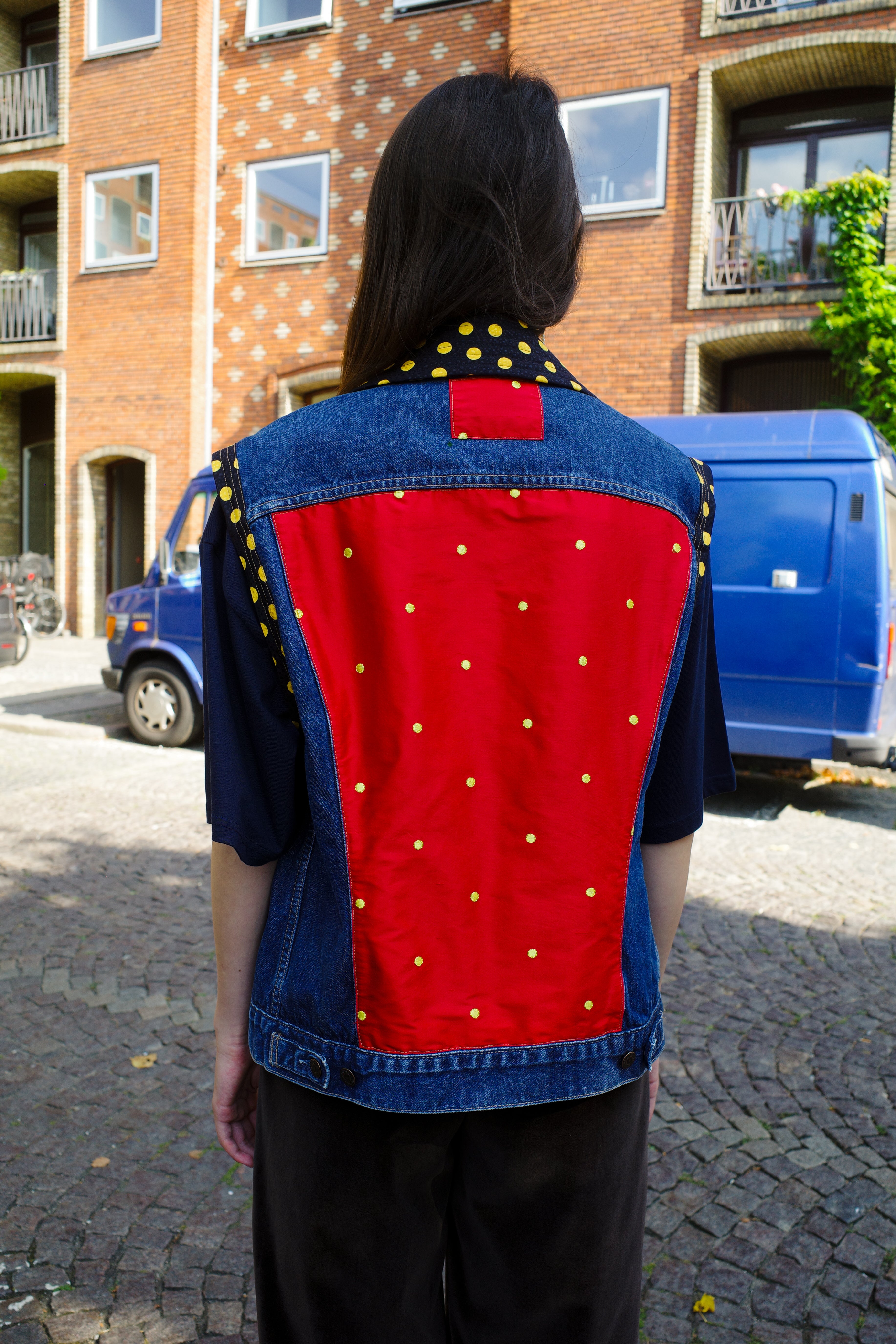 Upcycled Denim vest - One of a kind