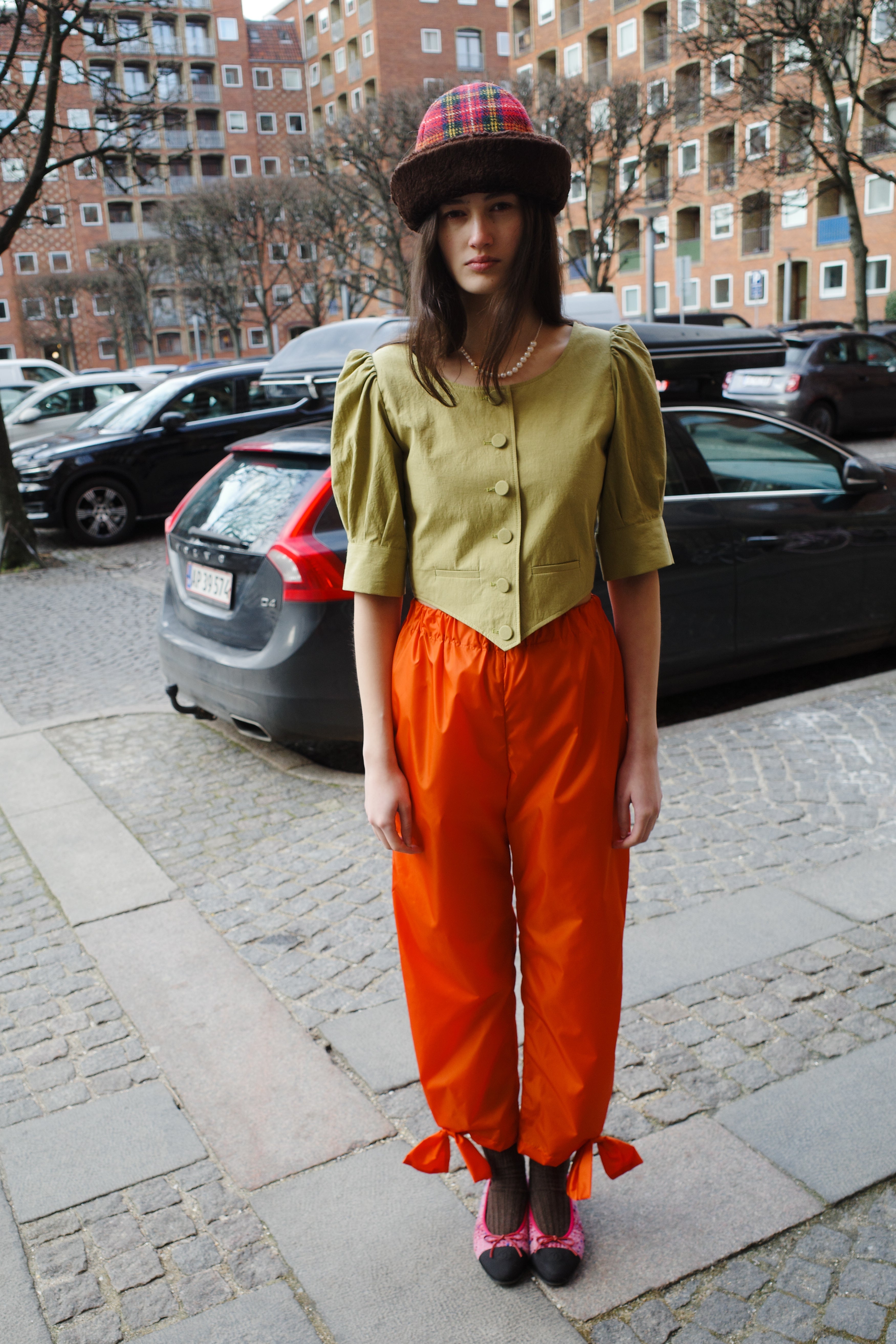 Laura Blouse - Bright Olive