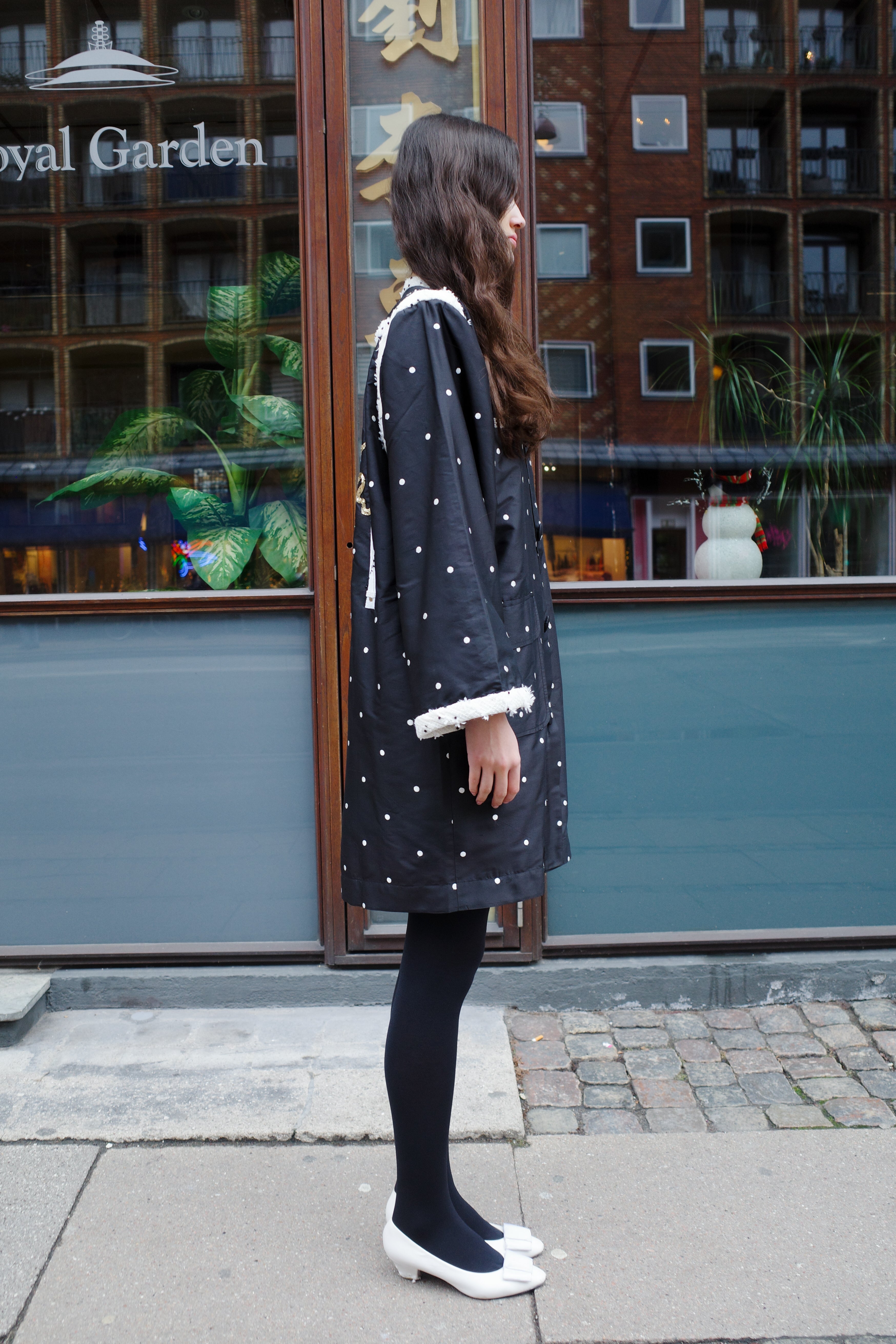 ANNA COAT SILK / CHANEL BLACK