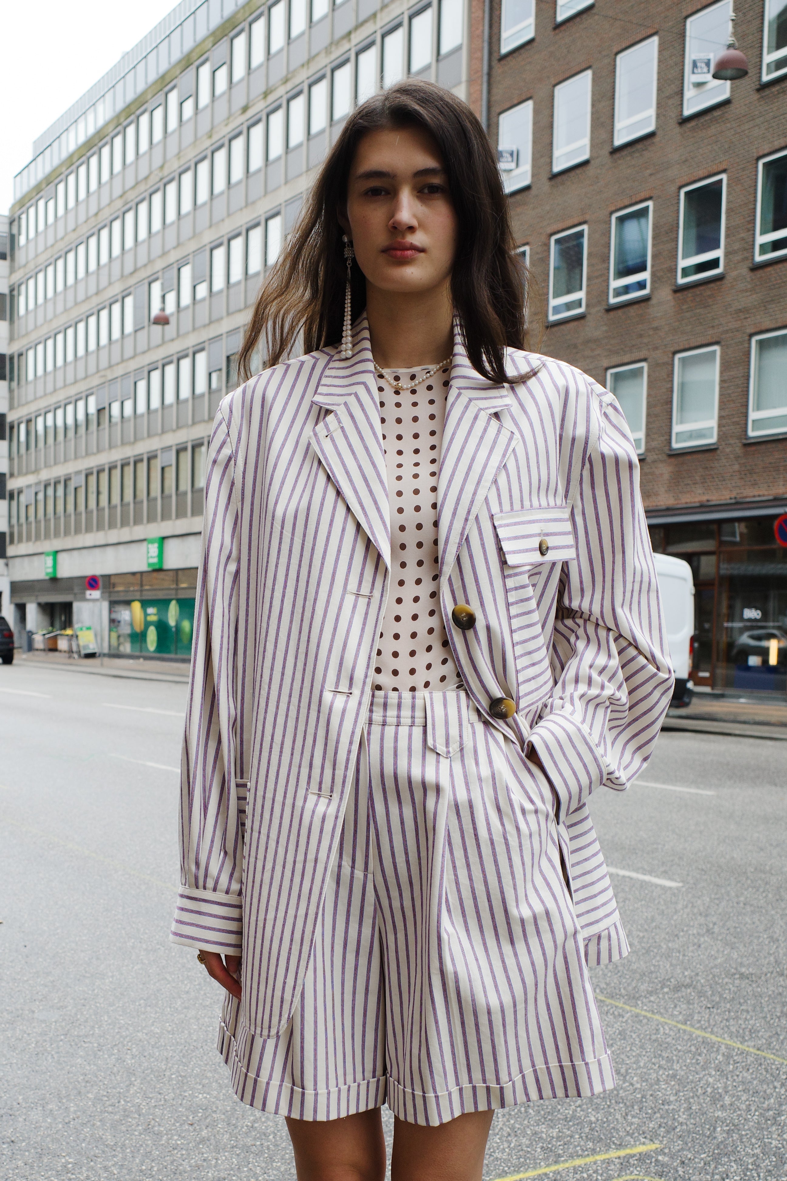 Frederik Jacket - Striped canvas