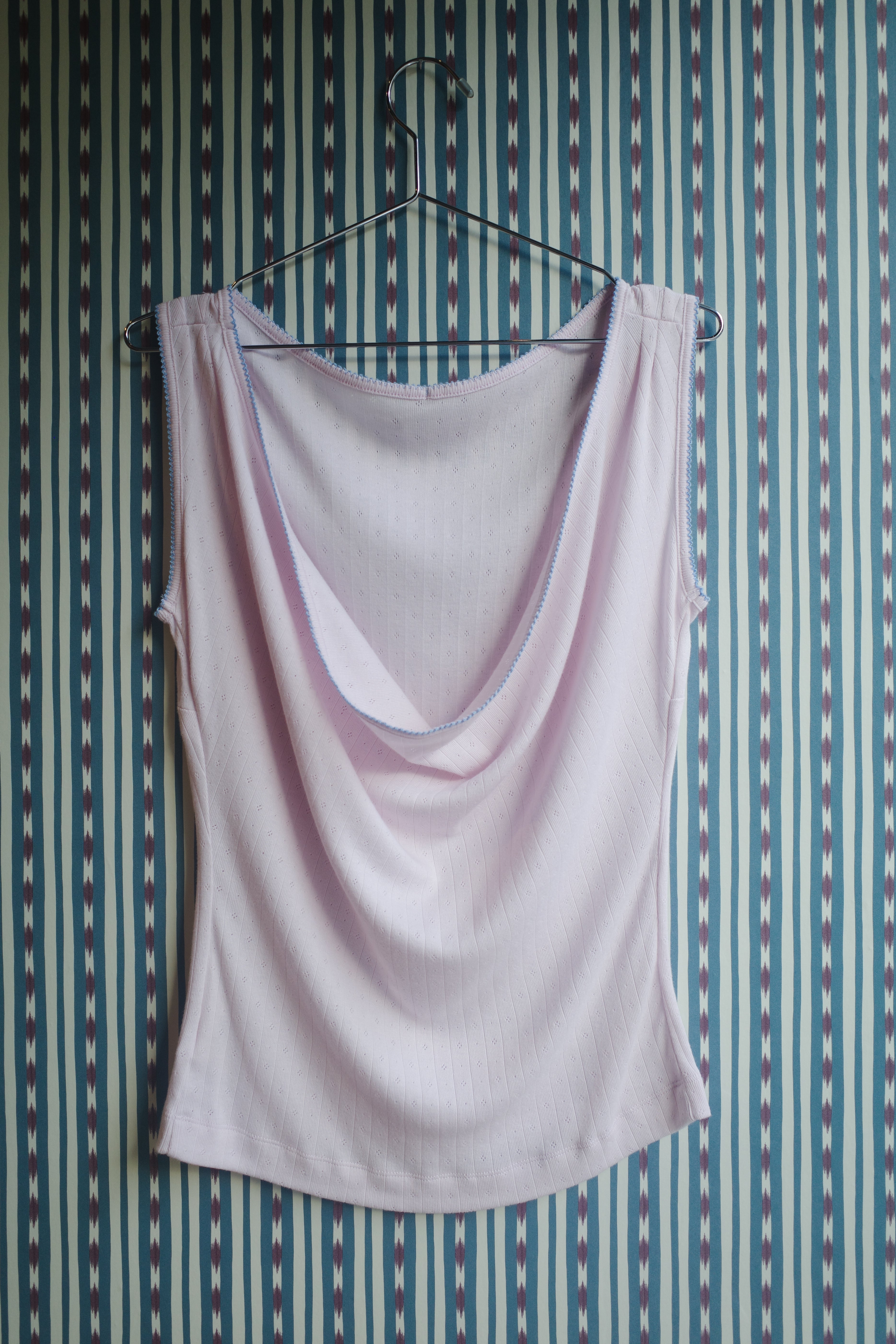 Alexa Jersey Top - Pale Pink
