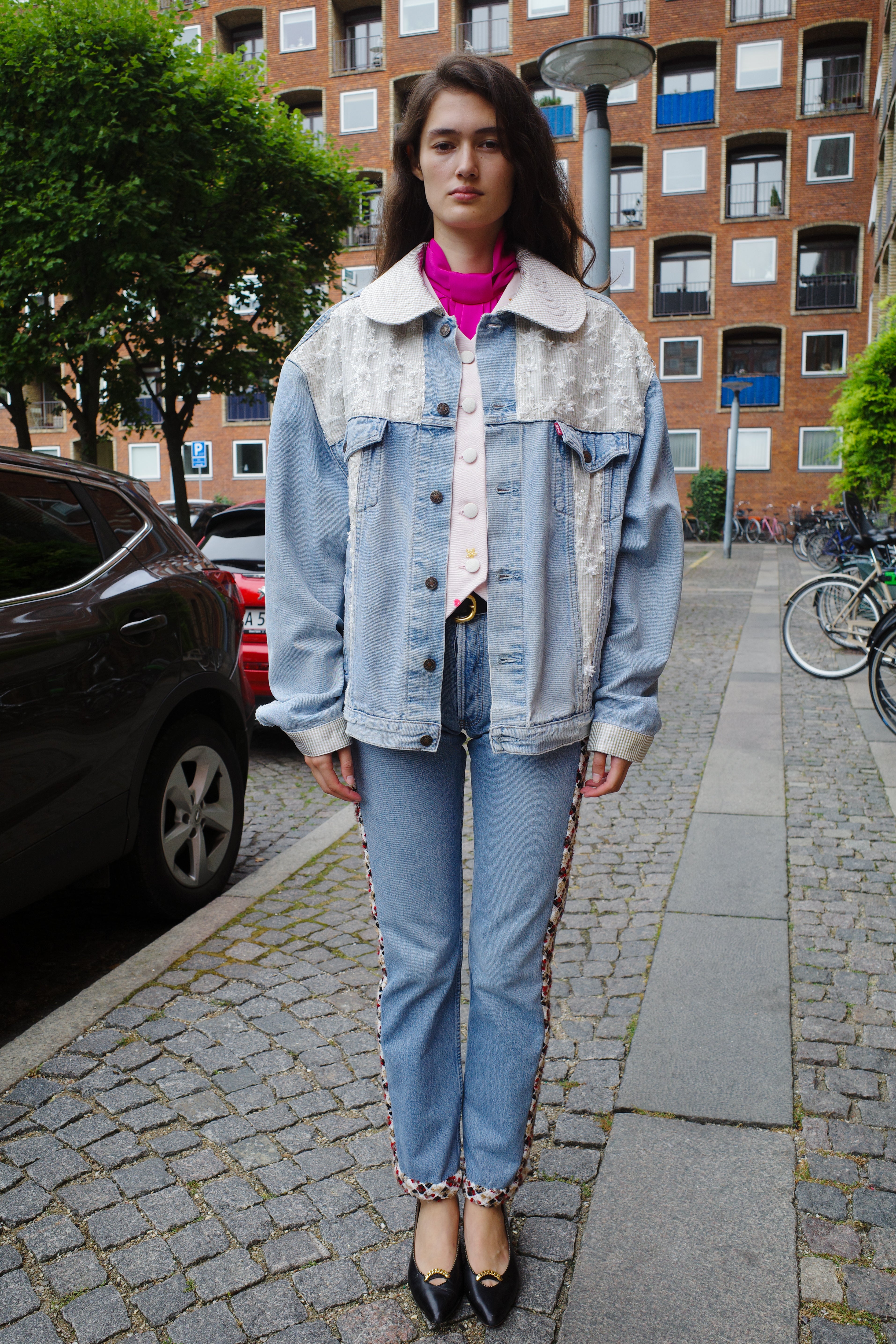 Upcycled Denim Jacket - One of a kind