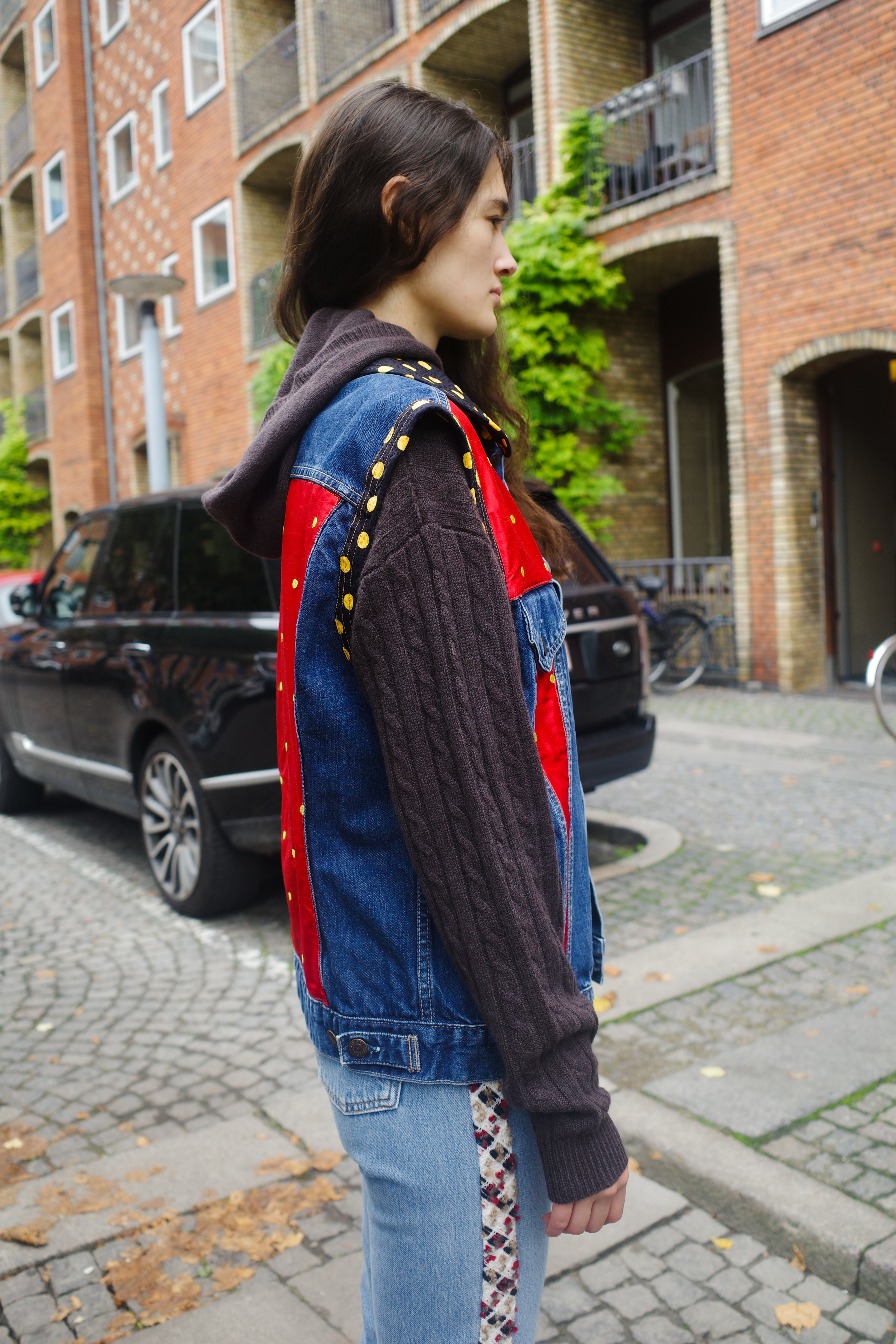 Upcycled Denim vest - One of a kind