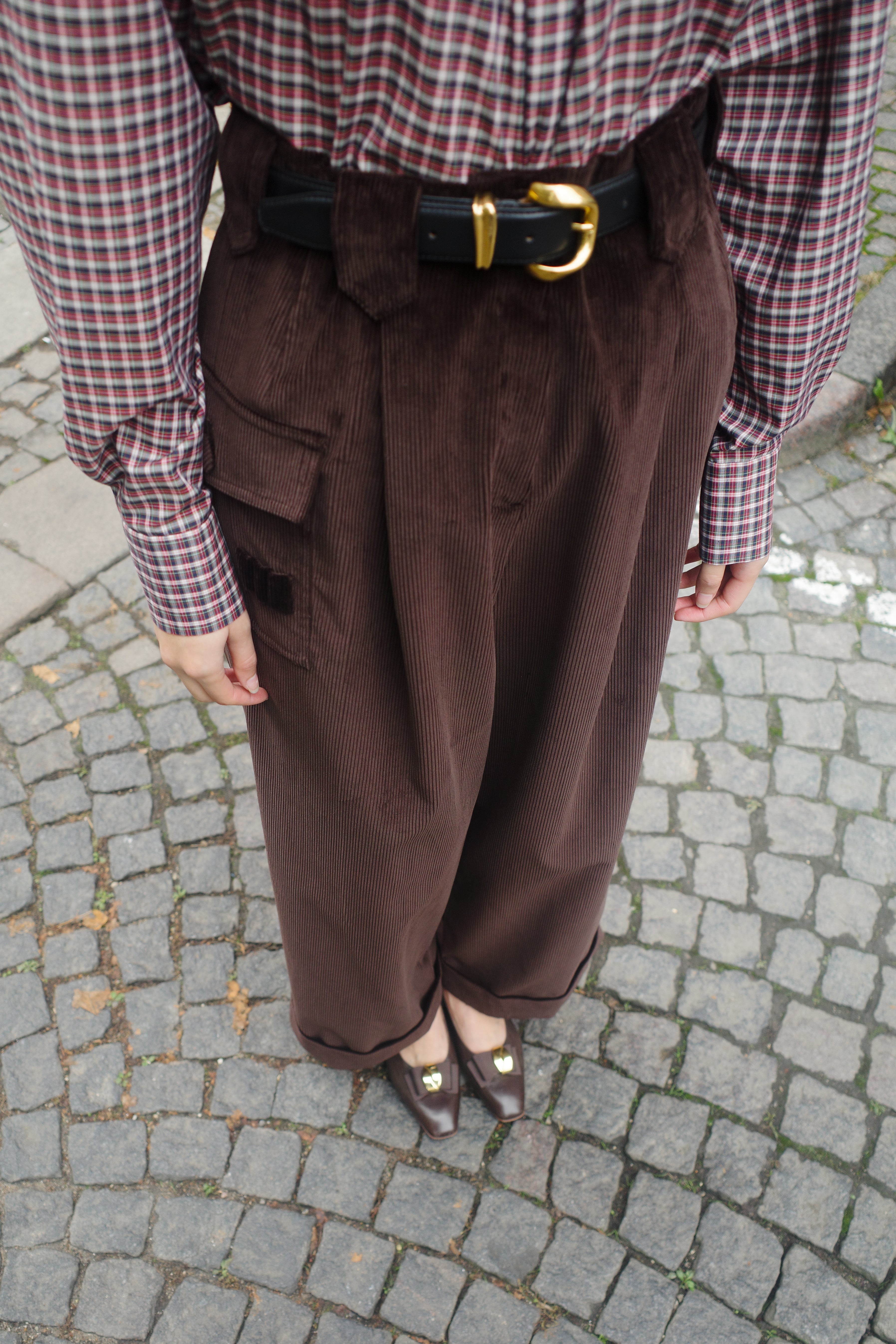Beatrice Pants Corduroy Brown