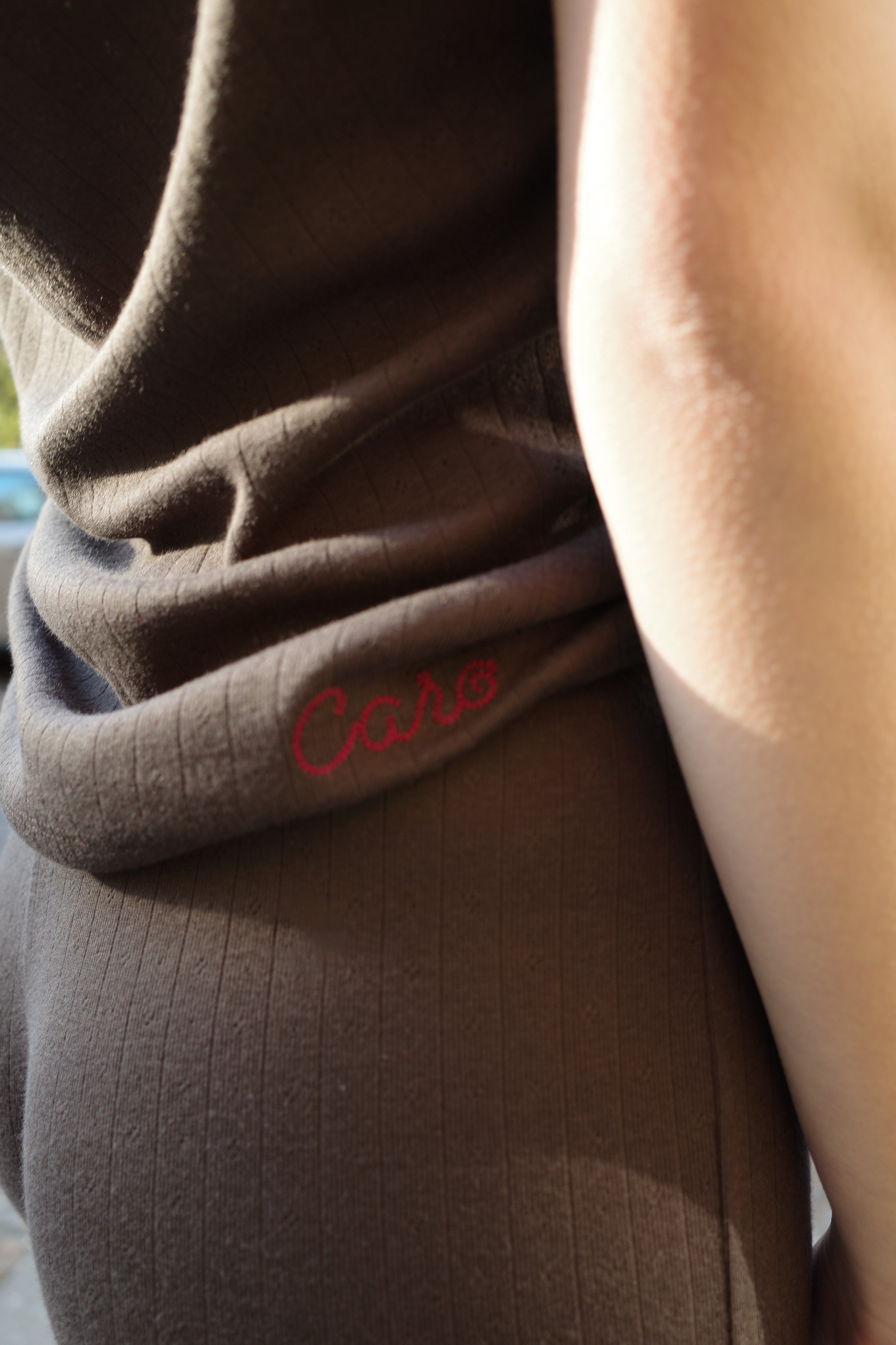 Alexa Jersey top - Dark Brown